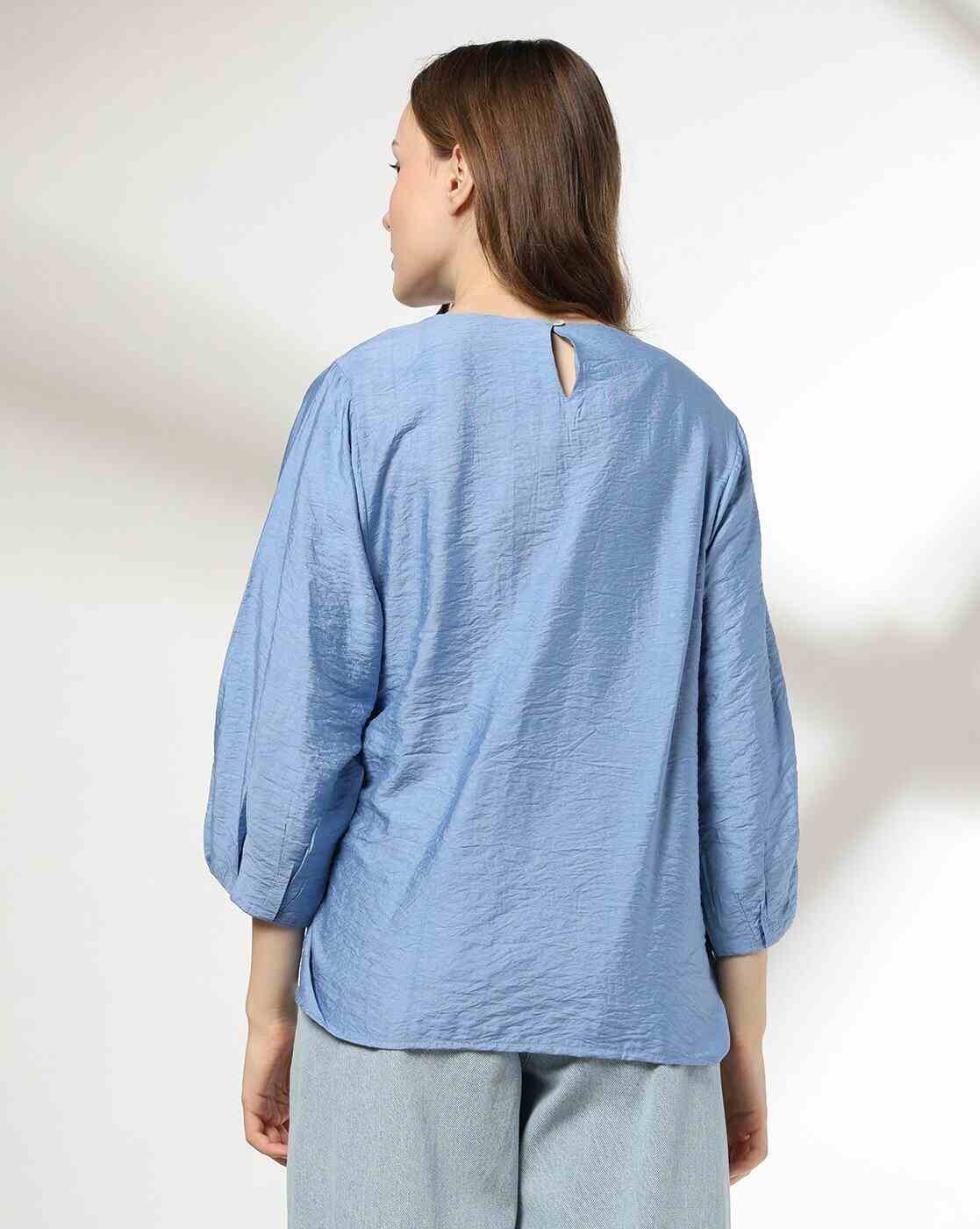 DNMX | Women Regular Fit Top with Tie-Up|2