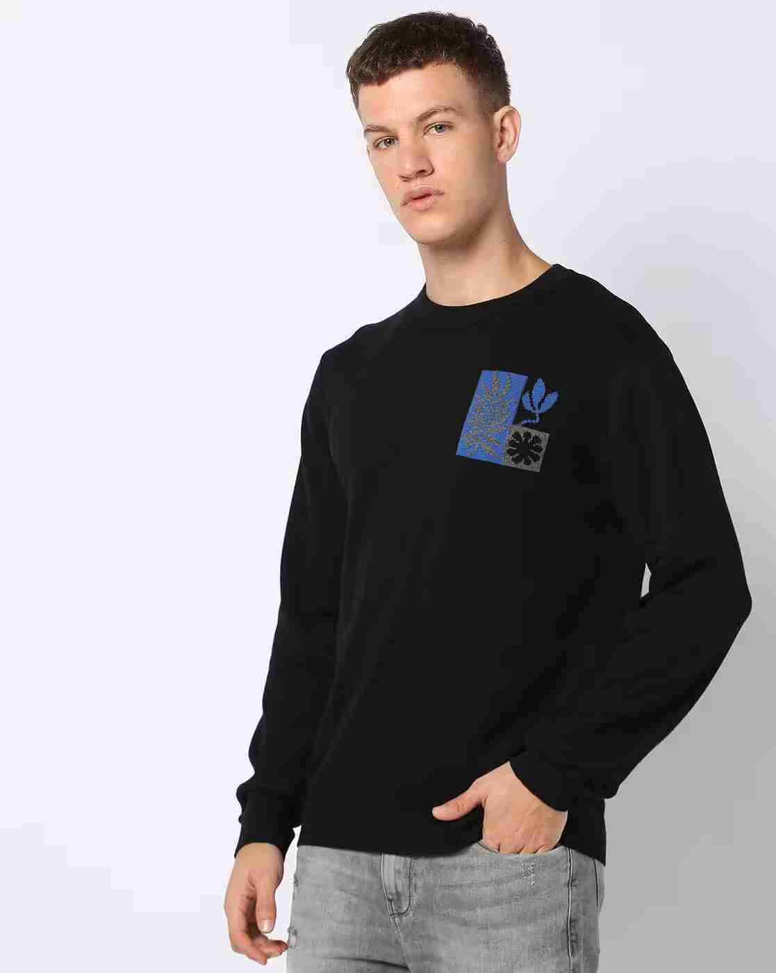 DNMX | Men Graphic Print Regular Fit Crew-Neck T-Shirt|1