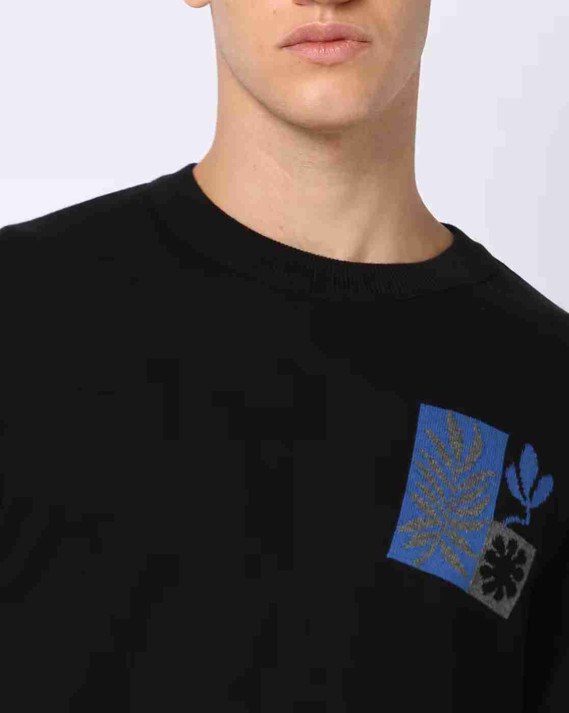 DNMX | Men Graphic Print Regular Fit Crew-Neck T-Shirt|4