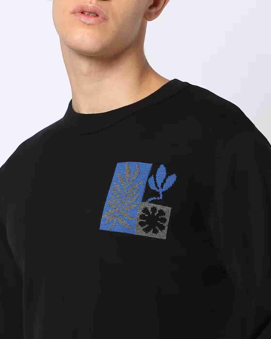 DNMX | Men Graphic Print Regular Fit Crew-Neck T-Shirt|5