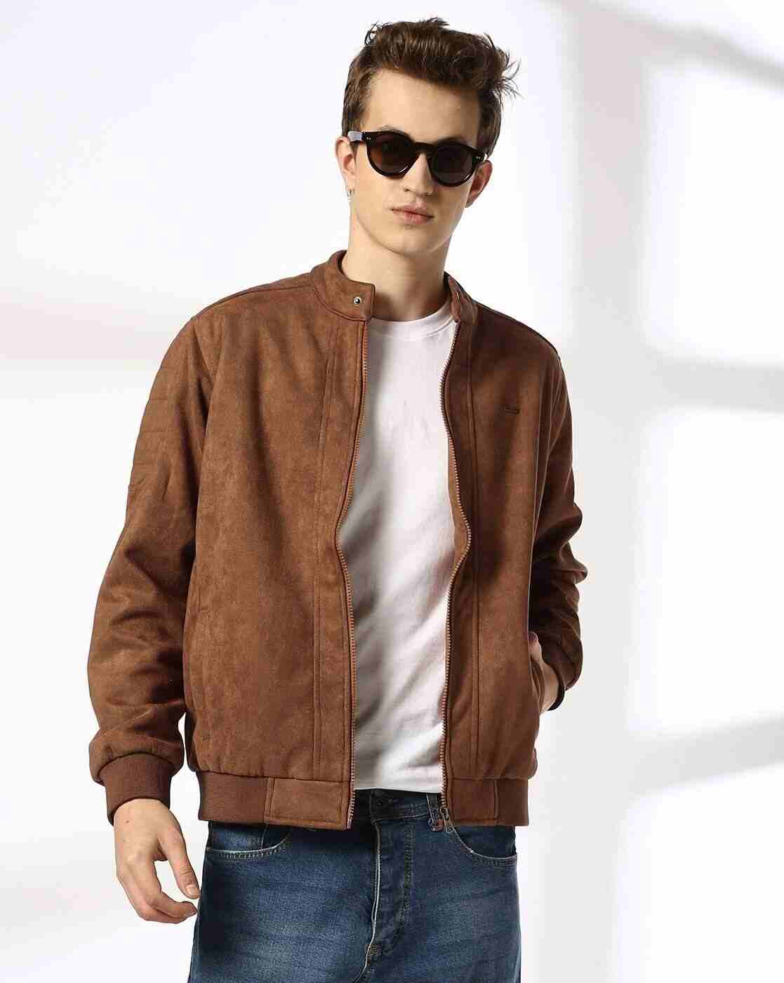 DNMX | Men Regular Fit Biker Jacket|0