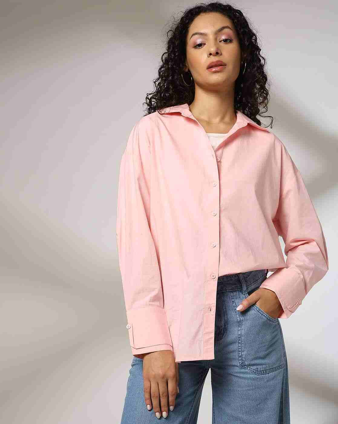 DNMX | Women Regular Fit Shirt with Cuffed Sleeve|0