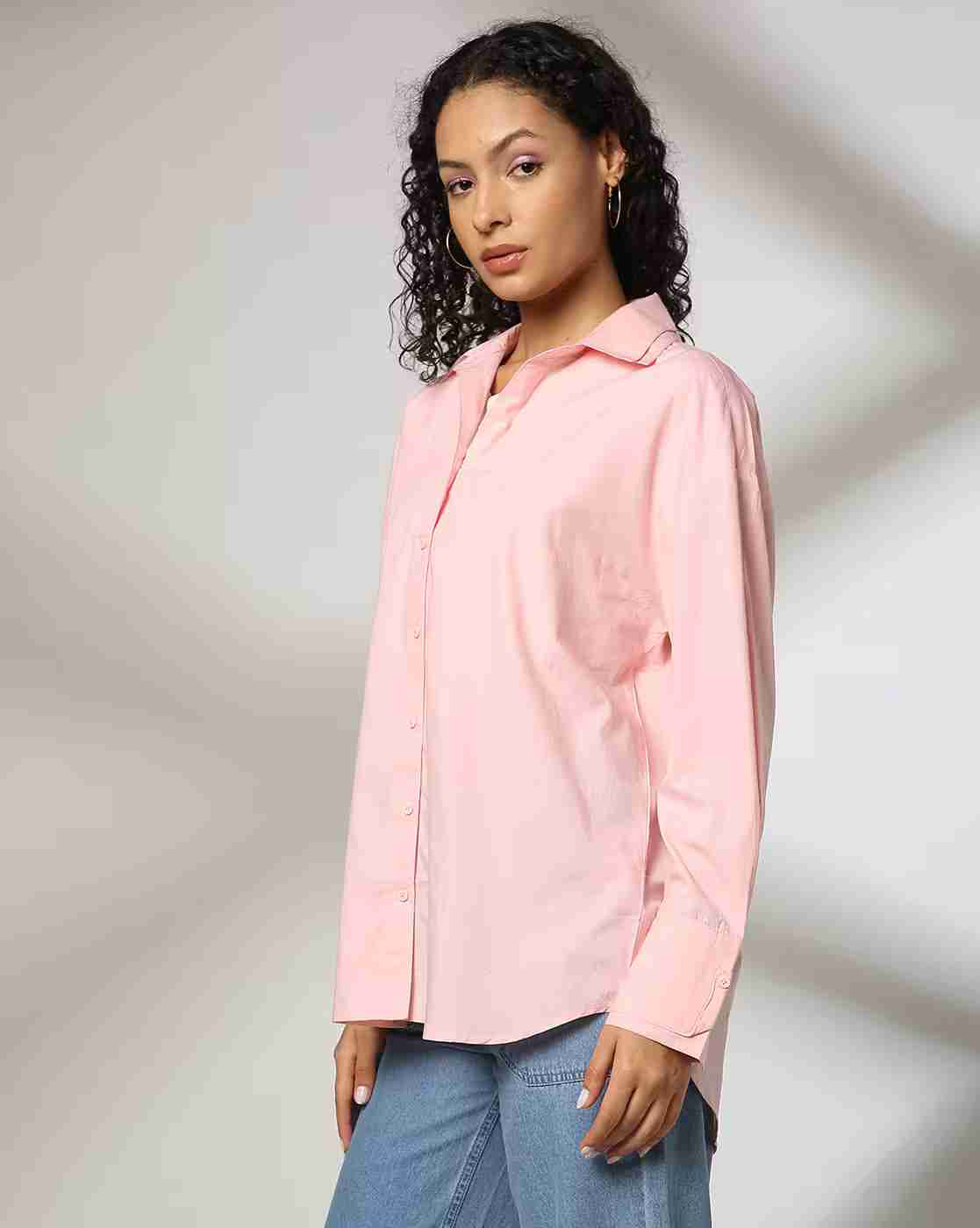 DNMX | Women Regular Fit Shirt with Cuffed Sleeve|1