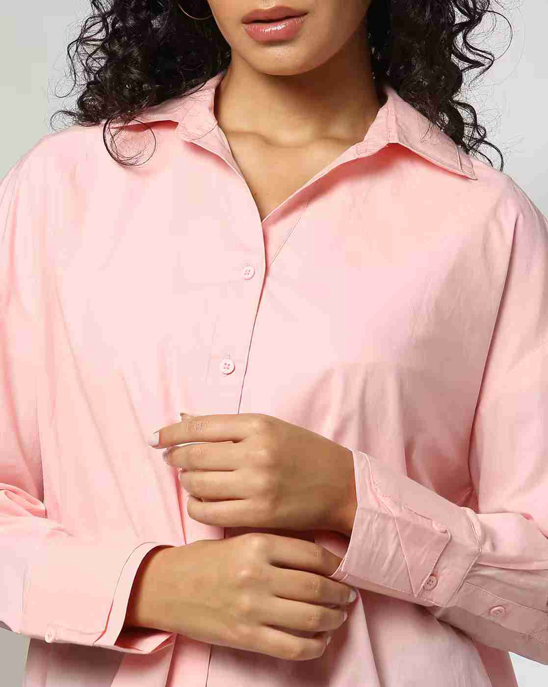 DNMX | Women Regular Fit Shirt with Cuffed Sleeve|3