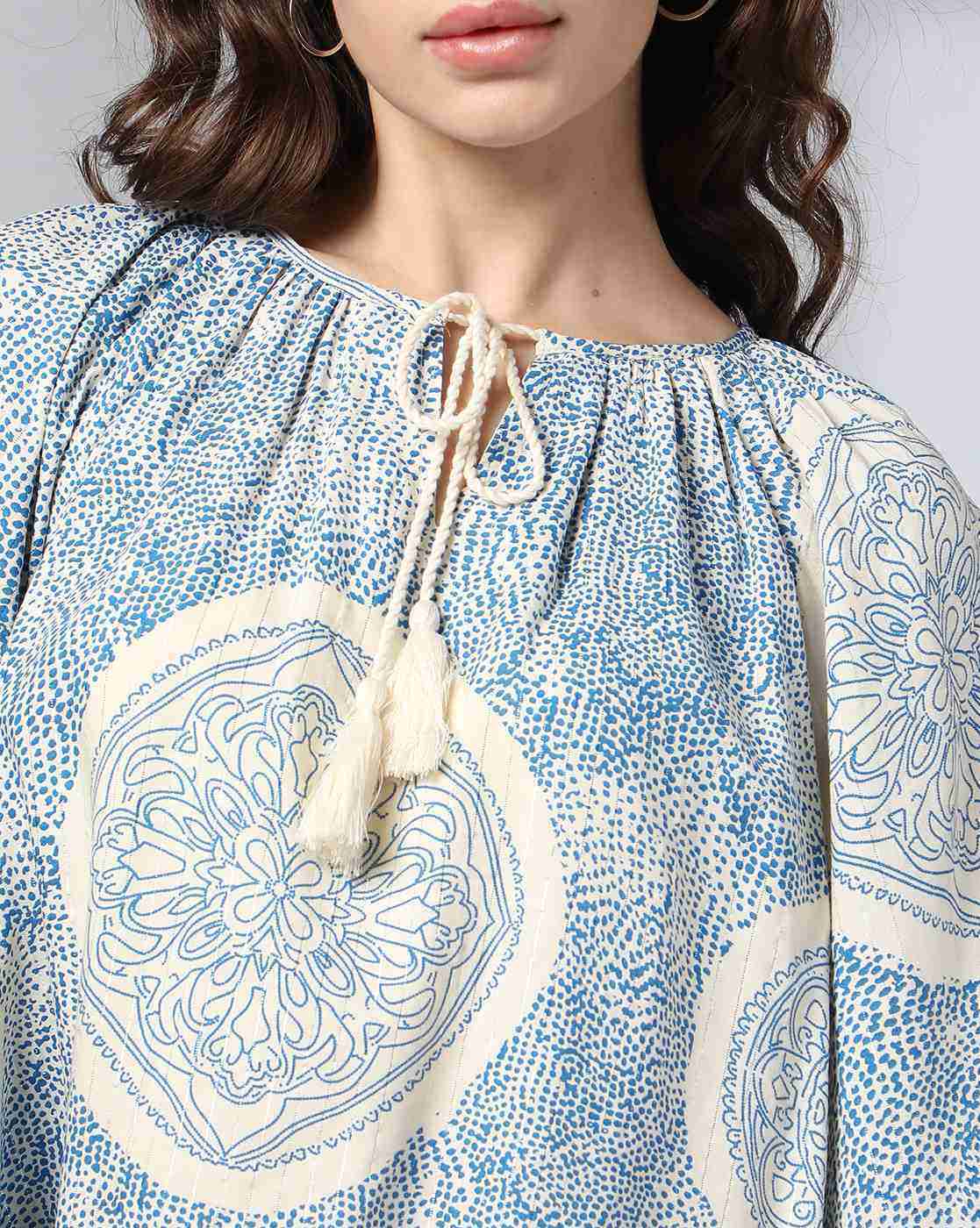 DNMX | Women Printed Relaxed Fit Top|3