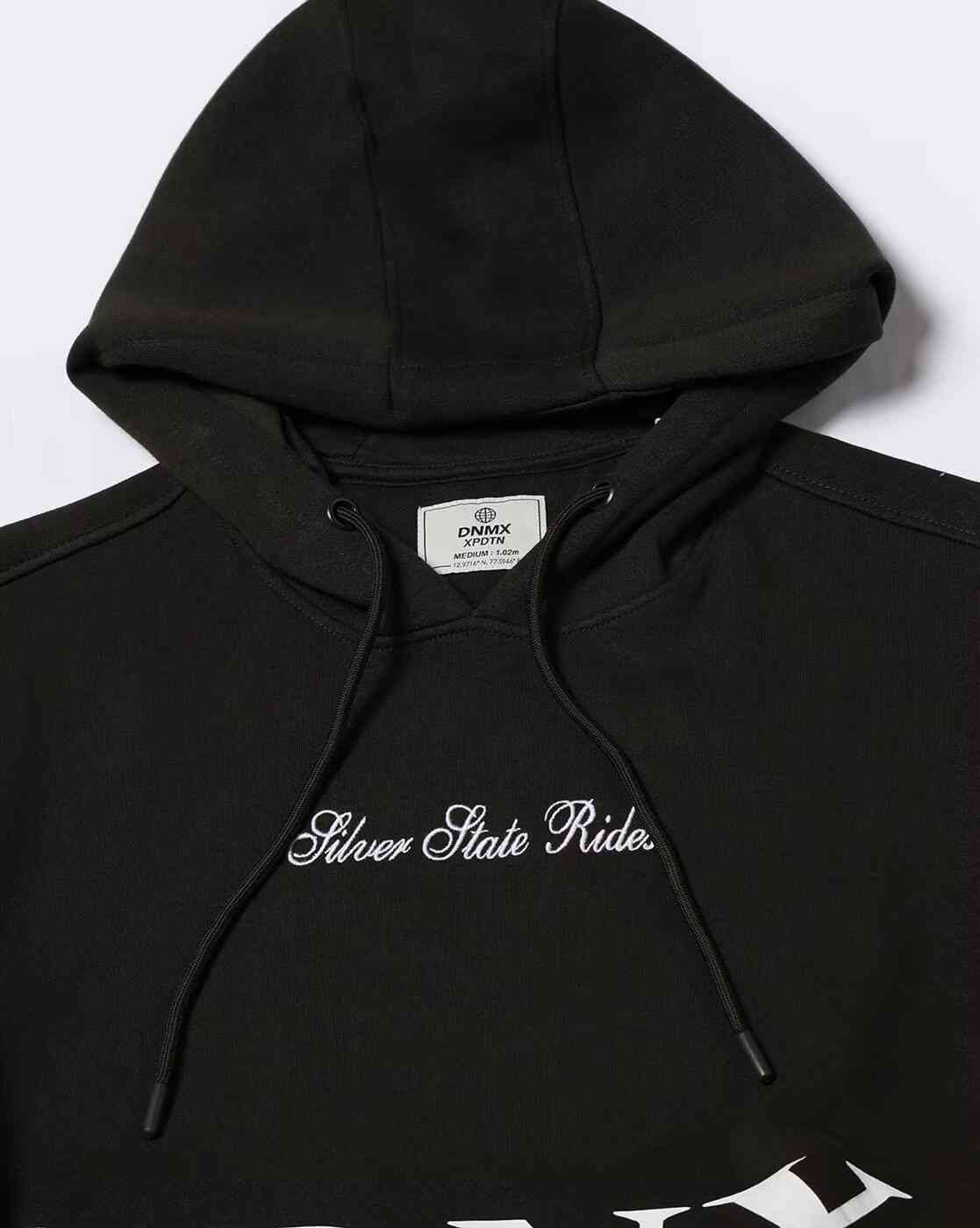 DNMX | Men Brand Print Regular Fit Hoodie with Kangaroo Pocket|4