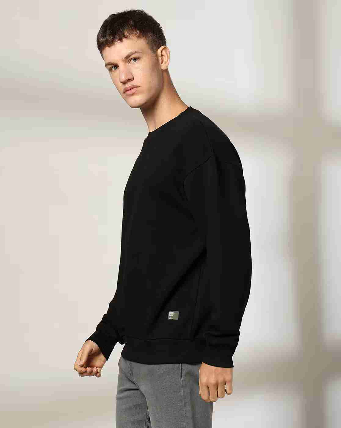 DNMX | Men Regular Fit Crew-Neck Sweatshirt|1