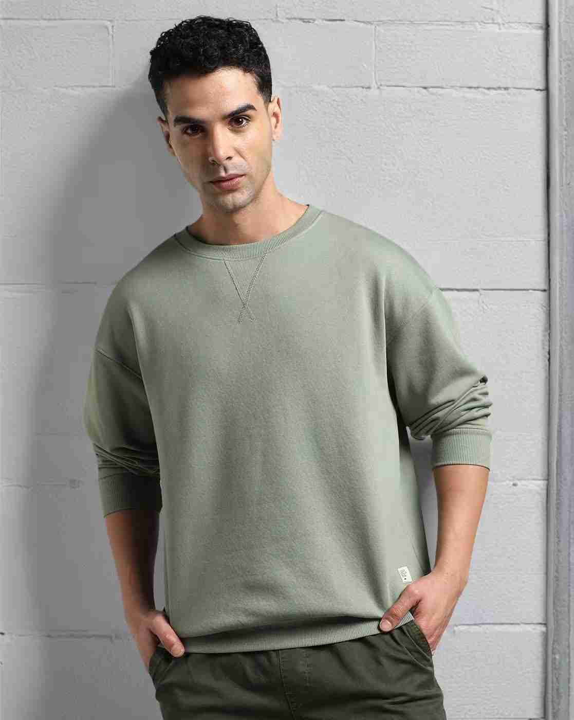DNMX | Men Regular Fit Crew-Neck Sweatshirt|0