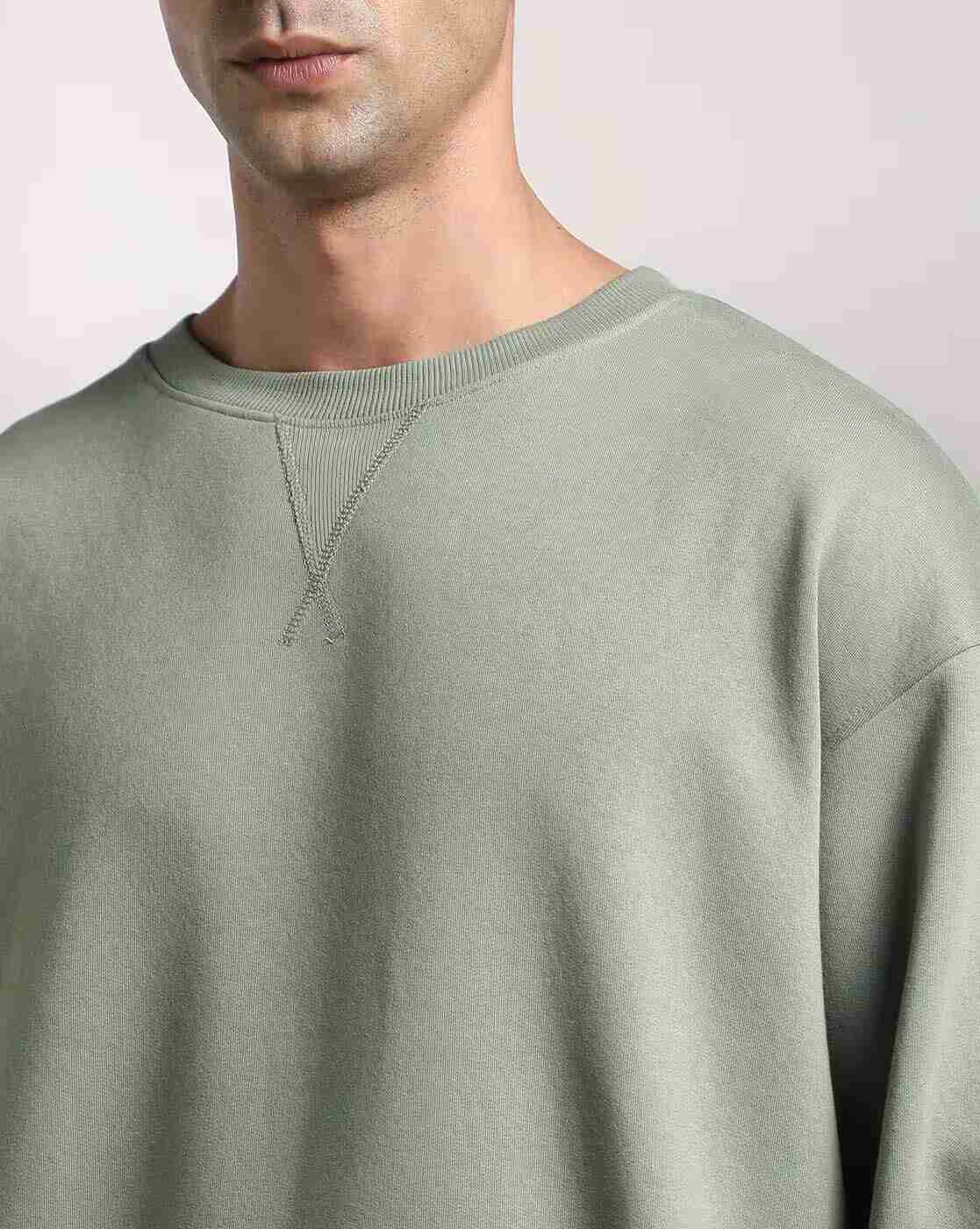 DNMX | Men Regular Fit Crew-Neck Sweatshirt|4