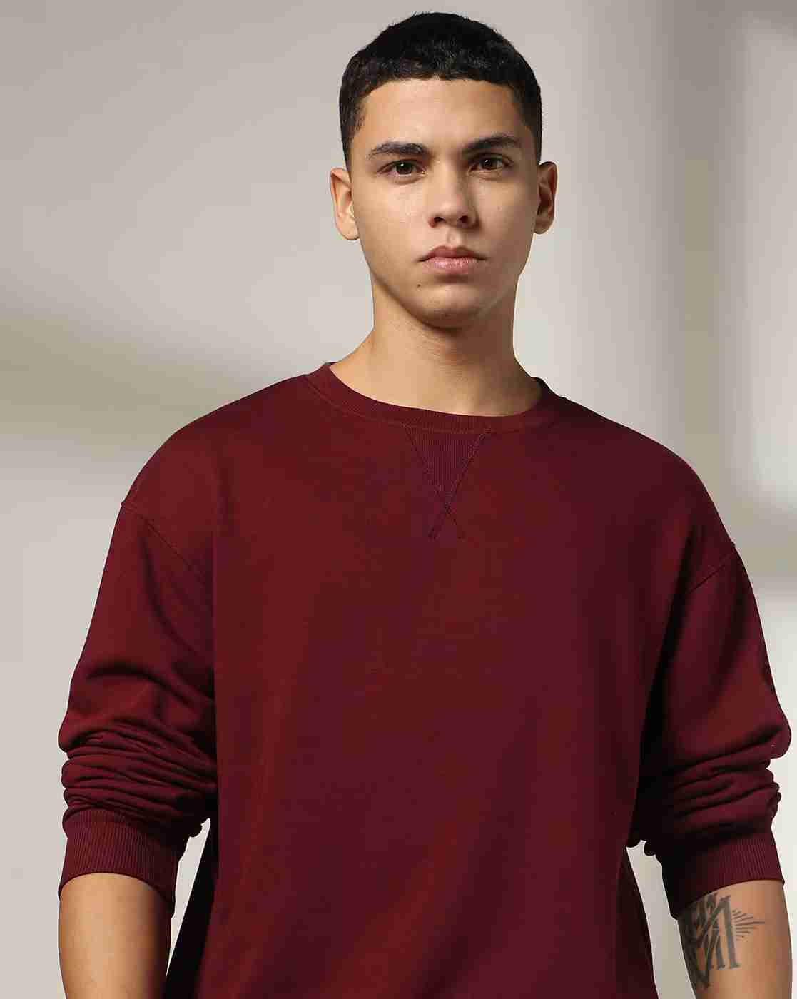 Men Regular Fit Crew-Neck Sweatshirt