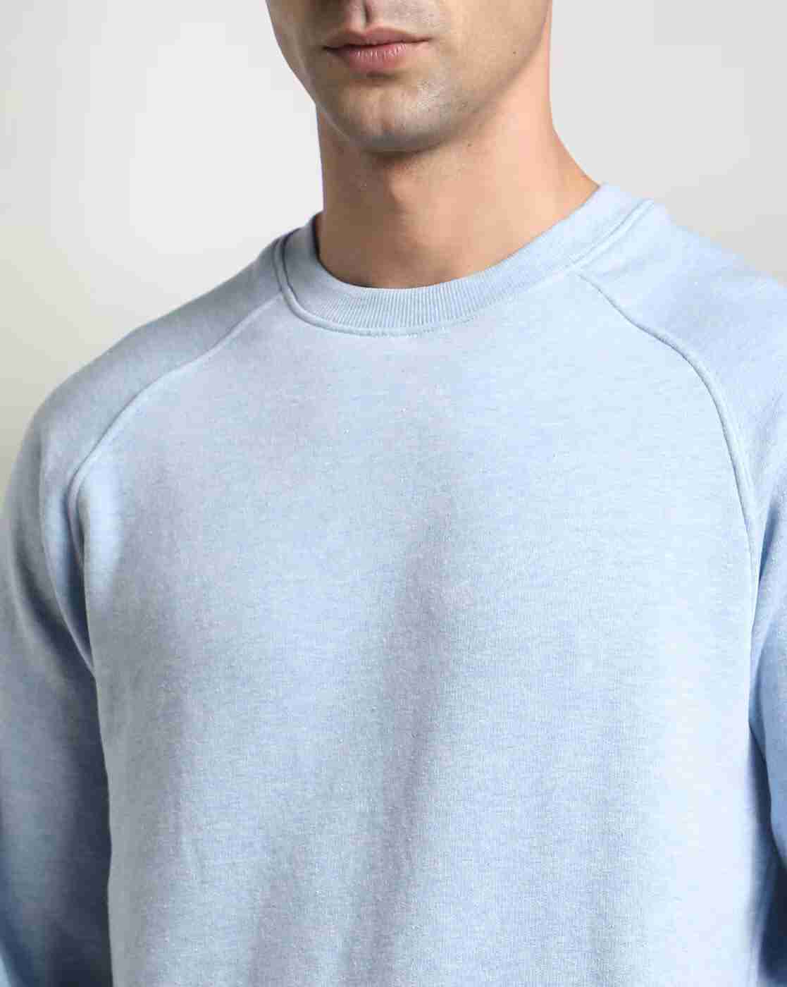 DNMX | Men Heathered Regular Fit Crew-Neck Sweatshirt|3