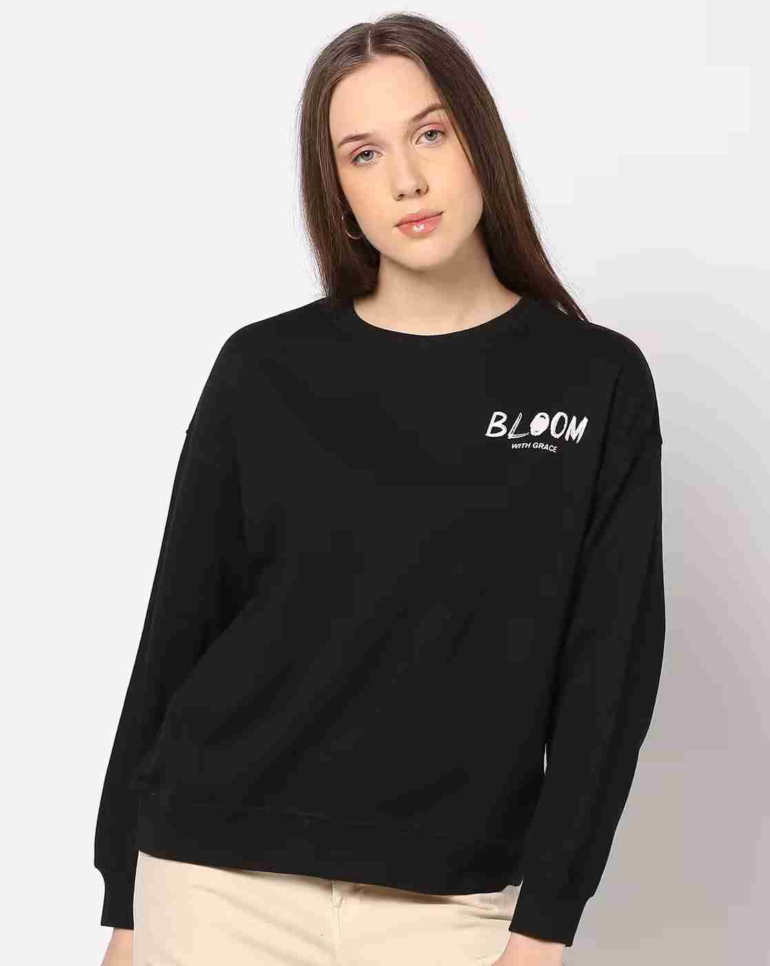 DNMX | Women Typographic Print Regular Fit Sweatshirt|3