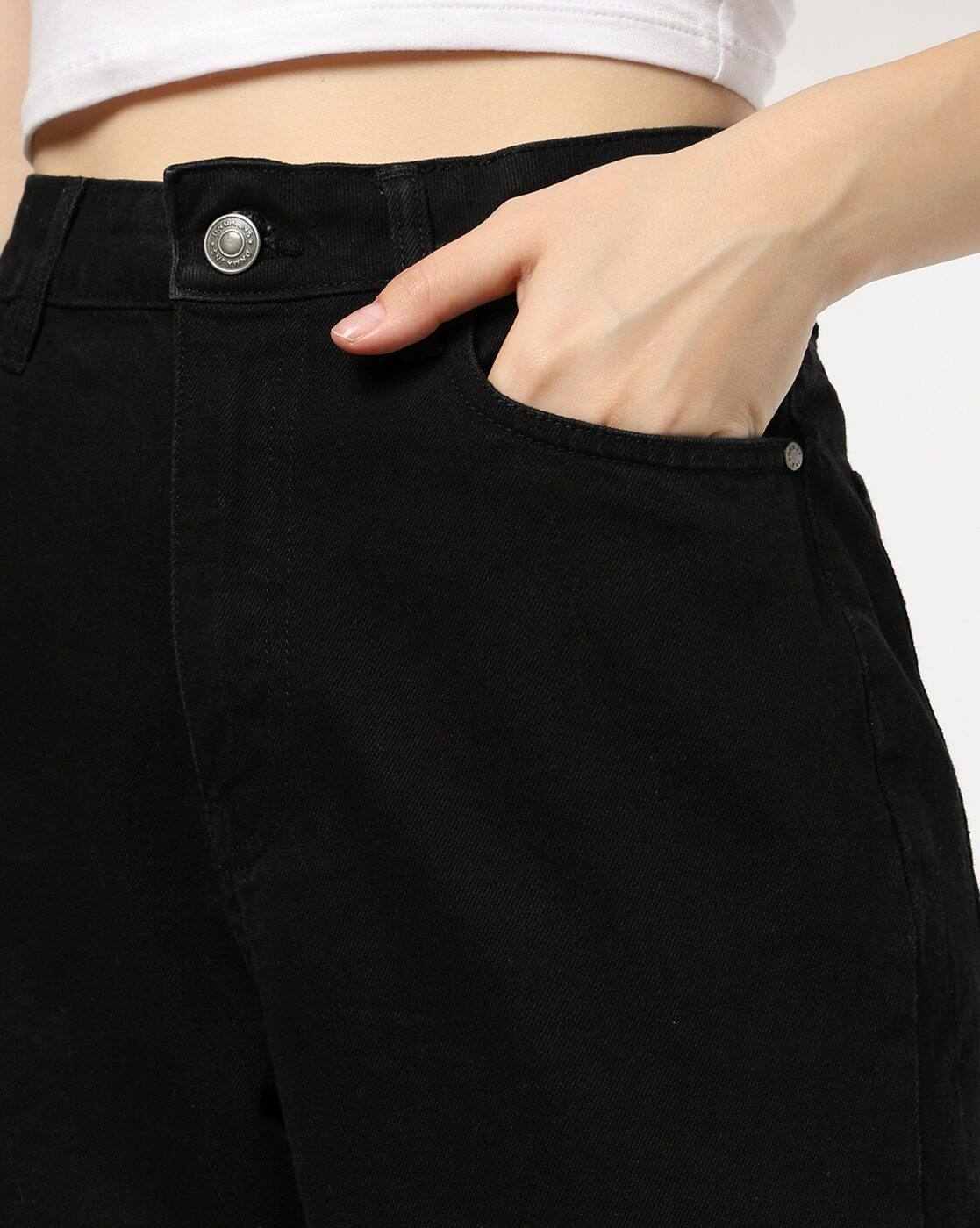 DNMX | Women High-Rise Straight Clean Jeans|3
