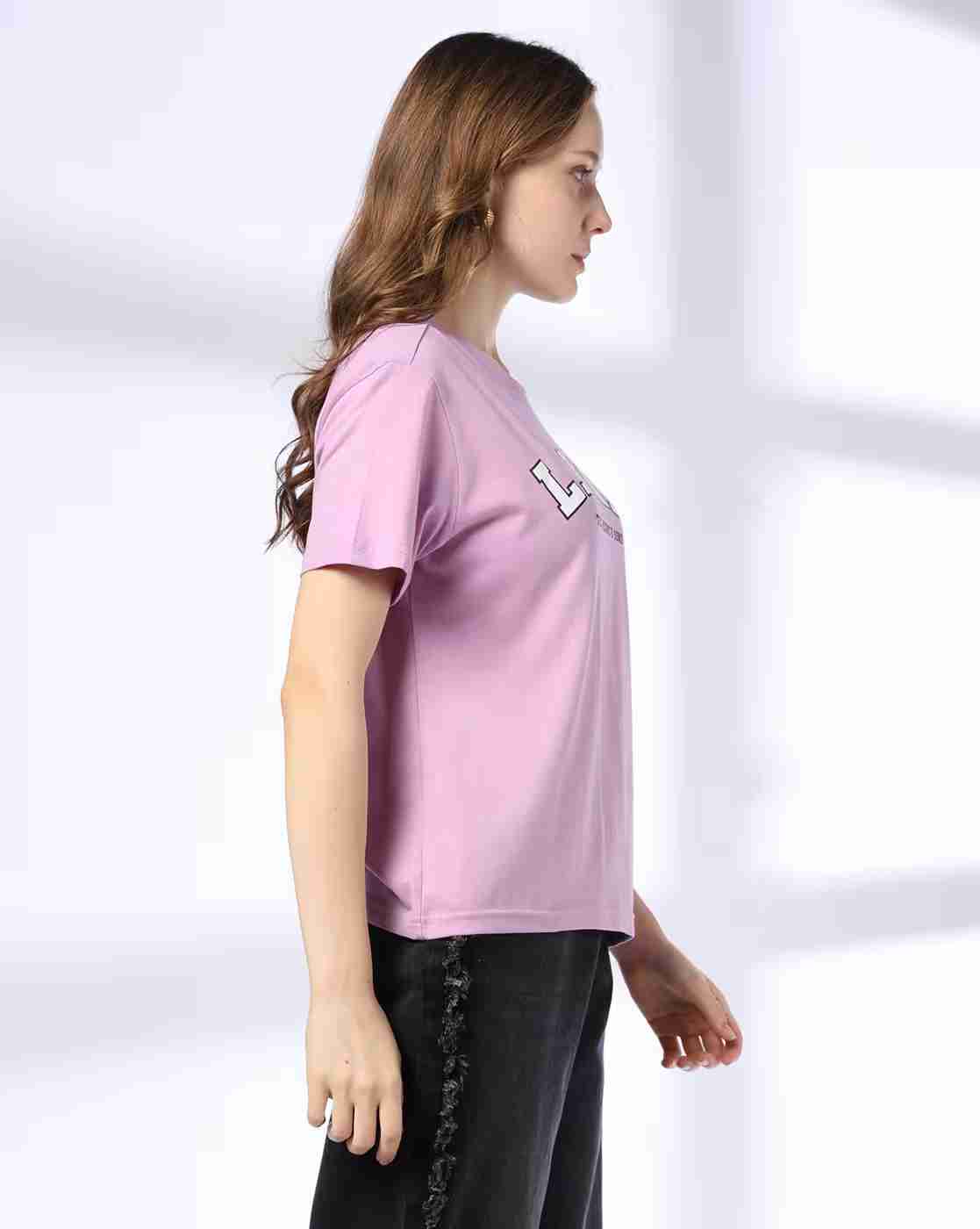 DNMX | Women HD + Pigment Print Boxy Fit Round-Neck T-Shirt|1