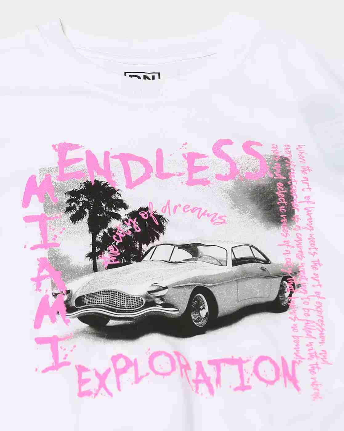 DNMX | Women Graphic Print Regular Fit Crew-Neck T-Shirt|4