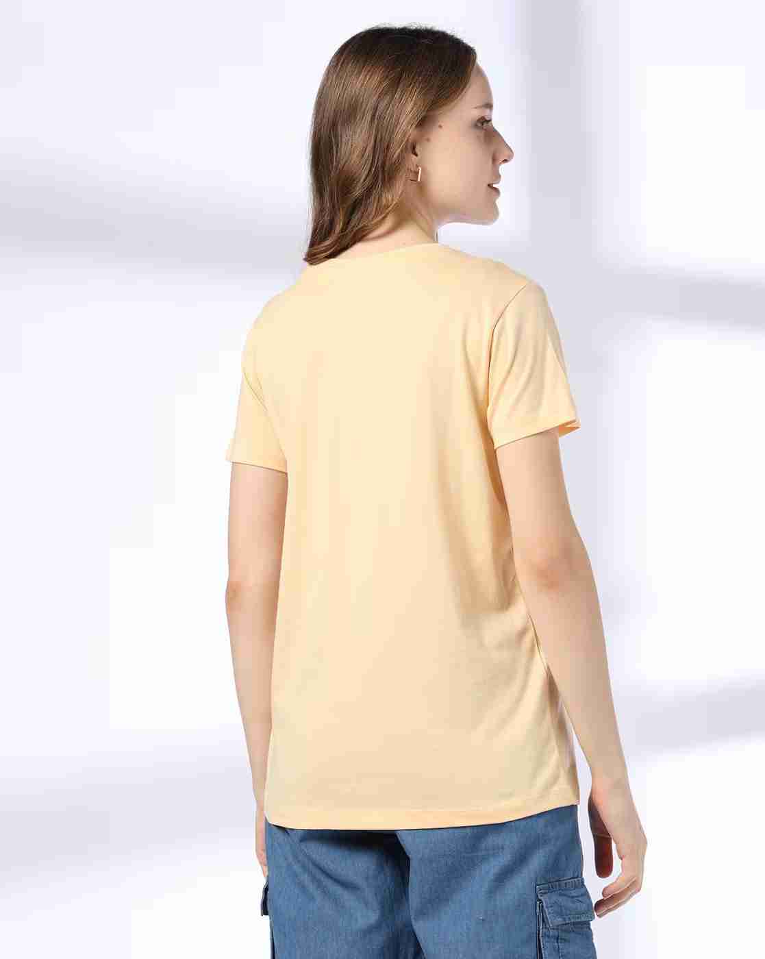 DNMX | Women Typographic Print Regular Fit Round-Neck T-Shirt|2