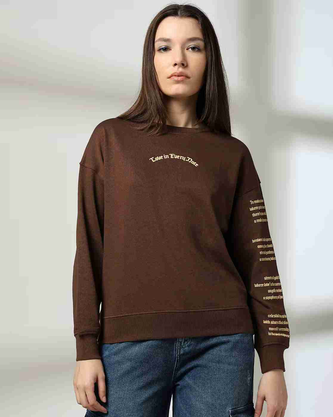 DNMX | Women Printed Crew-Neck Sweatshirt|3
