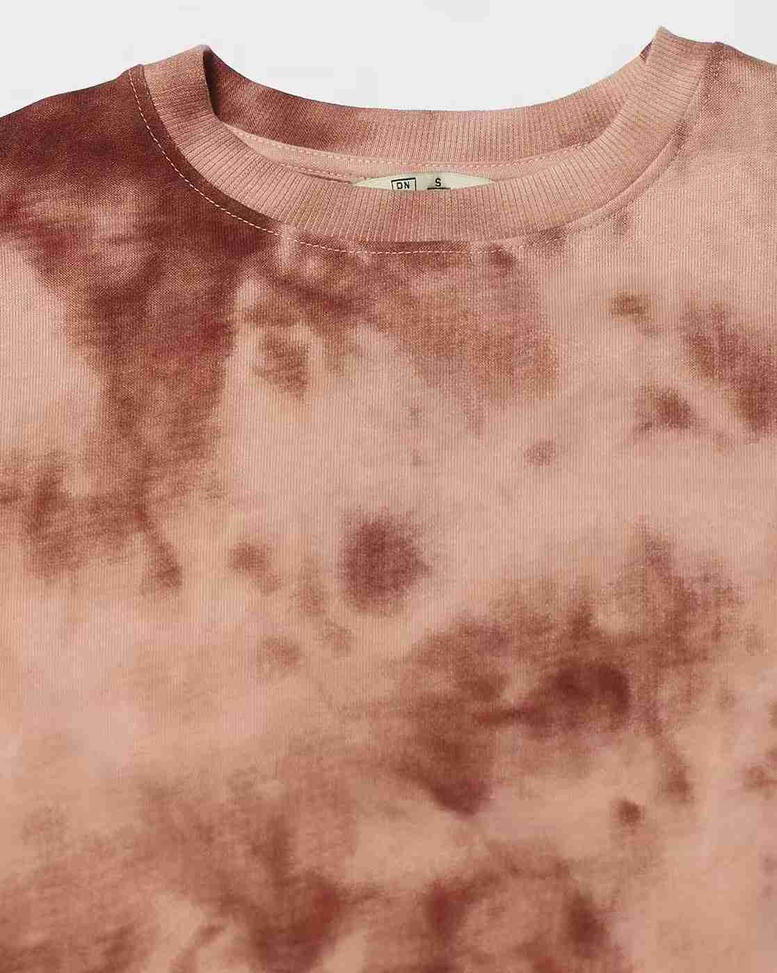 DNMX | Women Tie & Dye Printed Crew-Neck Sweatshirt|4