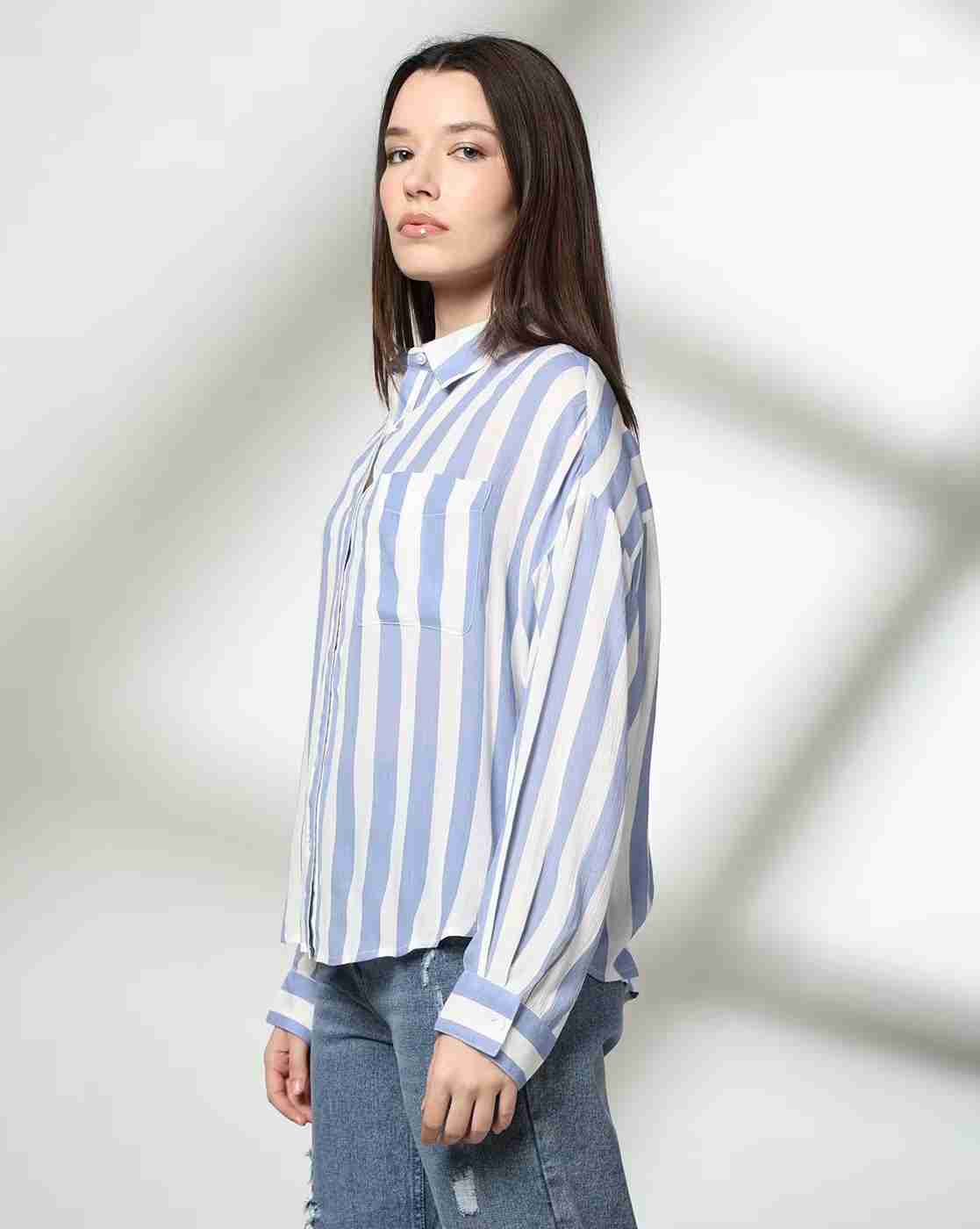 DNMX | Women Relaxed Fit Drop-Shoulder Shirt|1