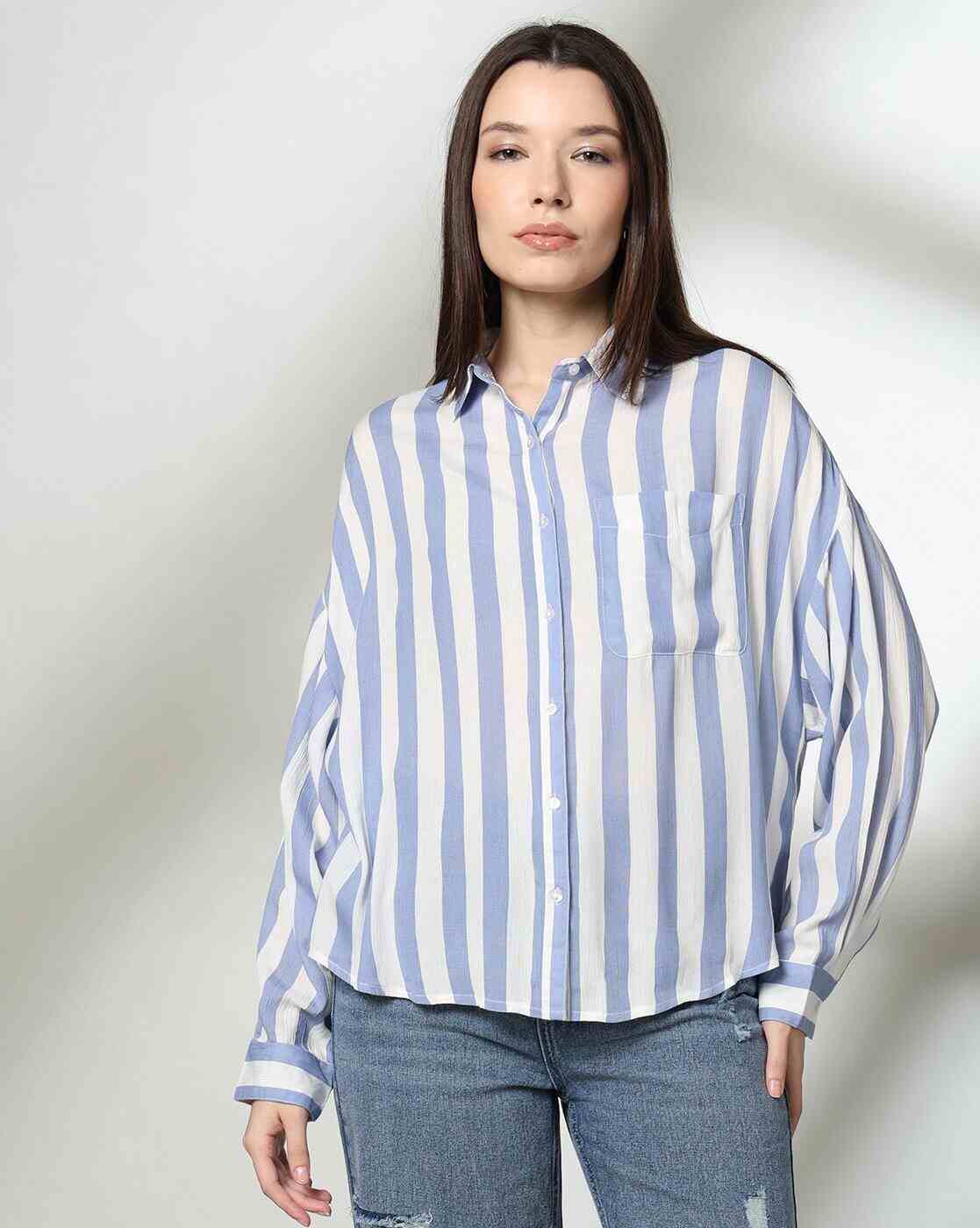 DNMX | Women Relaxed Fit Drop-Shoulder Shirt|3