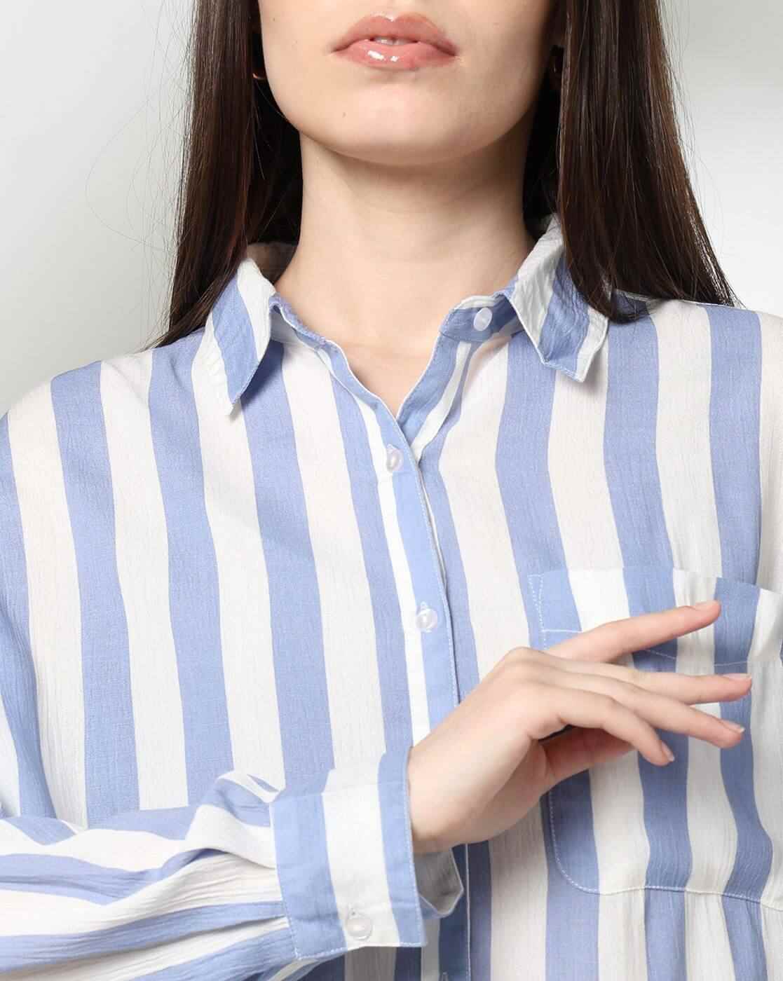 DNMX | Women Relaxed Fit Drop-Shoulder Shirt|4