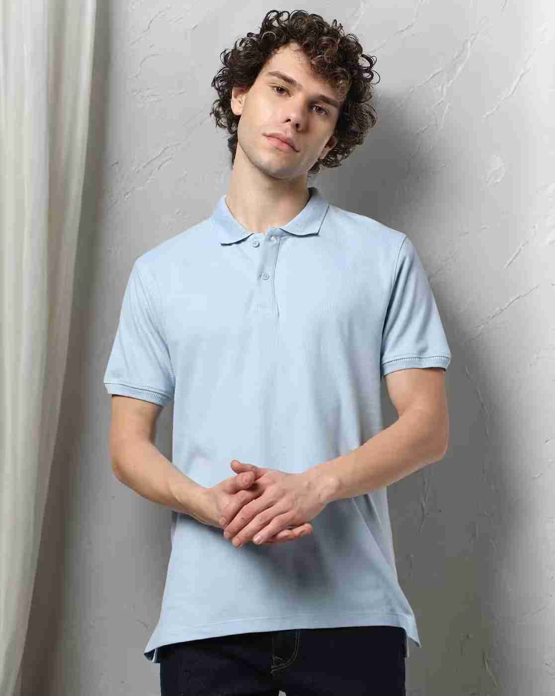 DNMX | Men Regular Fit Polo T-Shirt|0