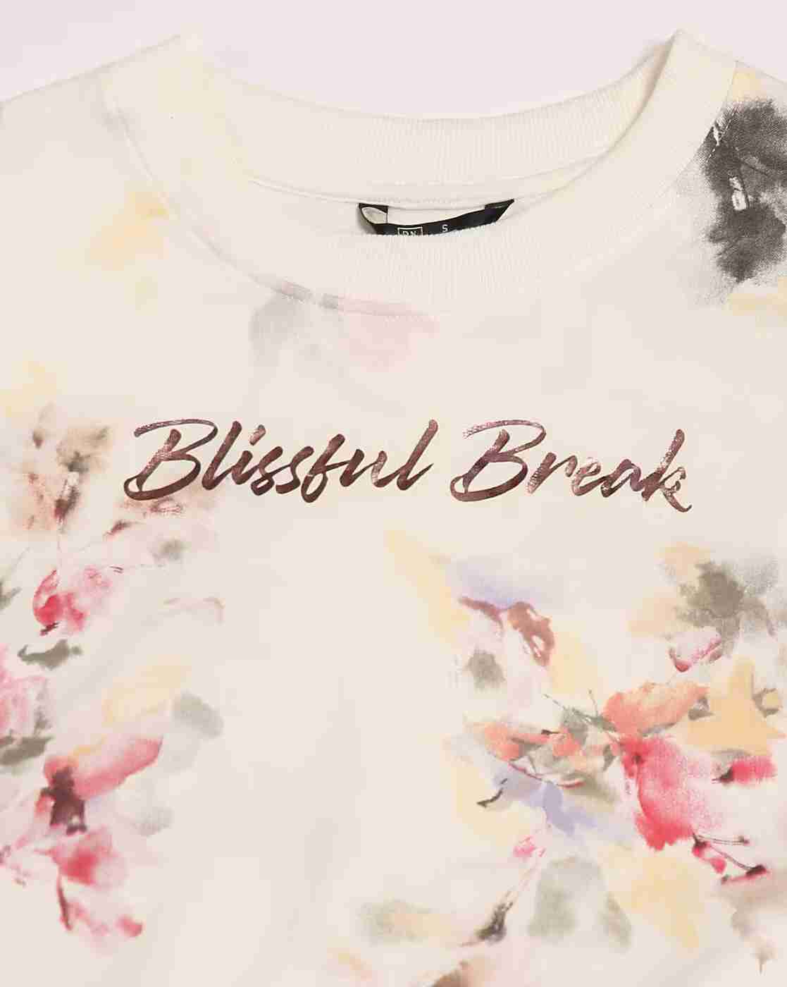 DNMX | Women Floral Print Relaxed Fit Sweatshirt|4