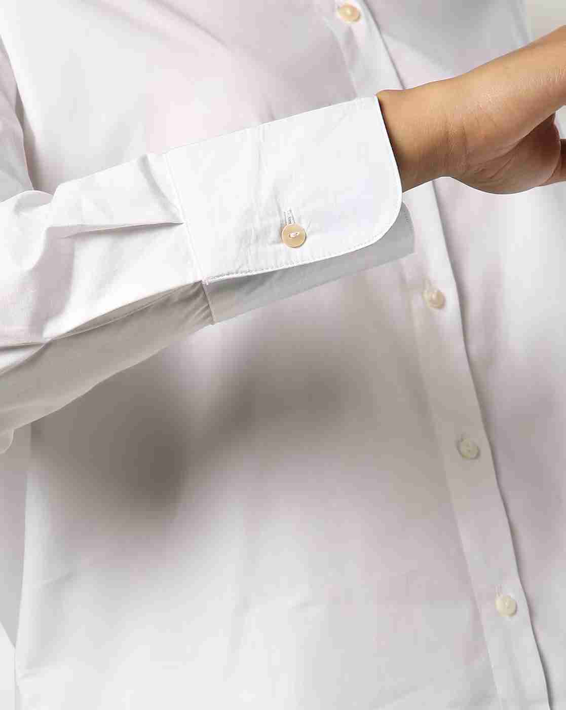 DNMX | Women Relaxed Fit Shirt with Spread Collar|4