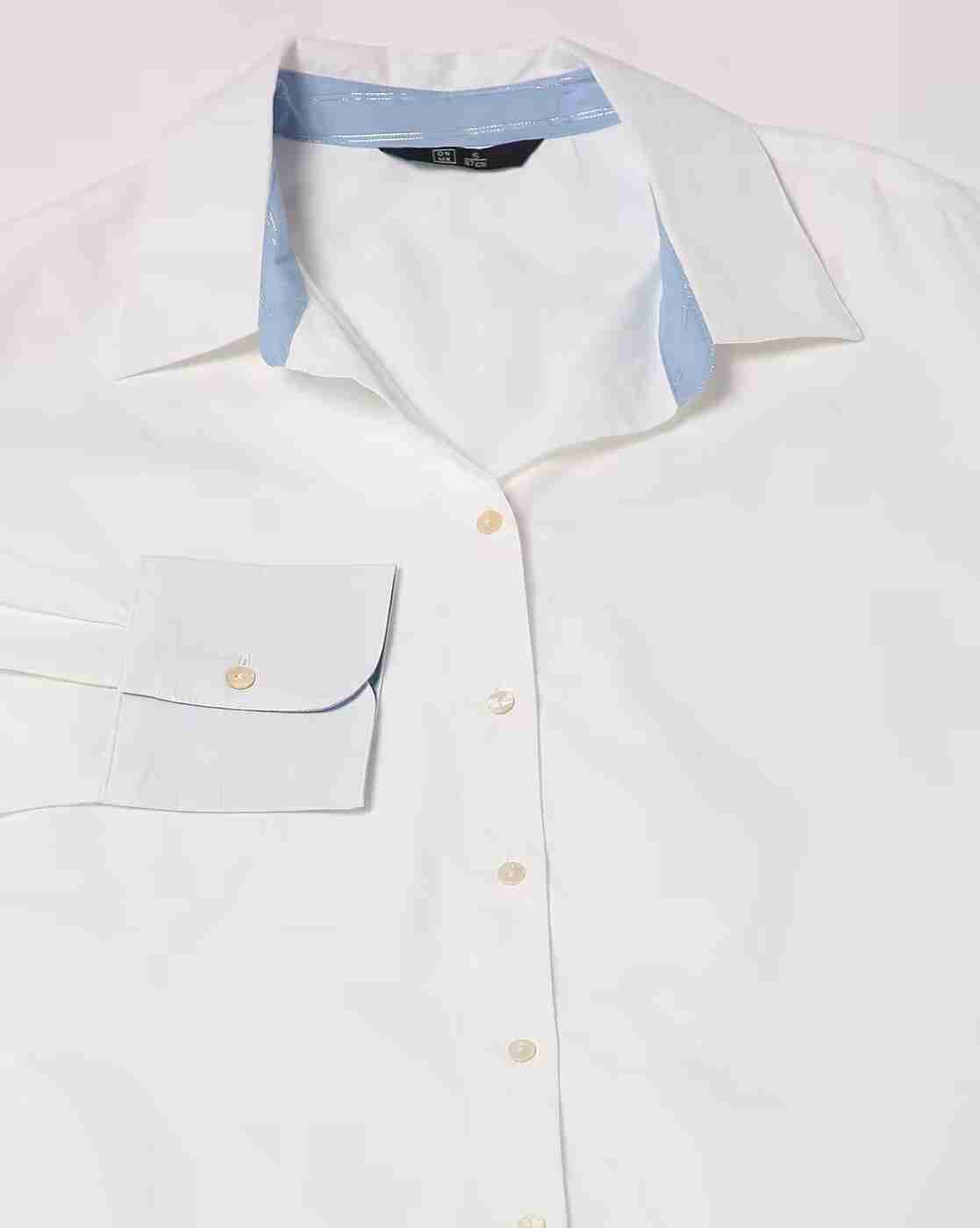 DNMX | Women Relaxed Fit Shirt with Spread Collar|5