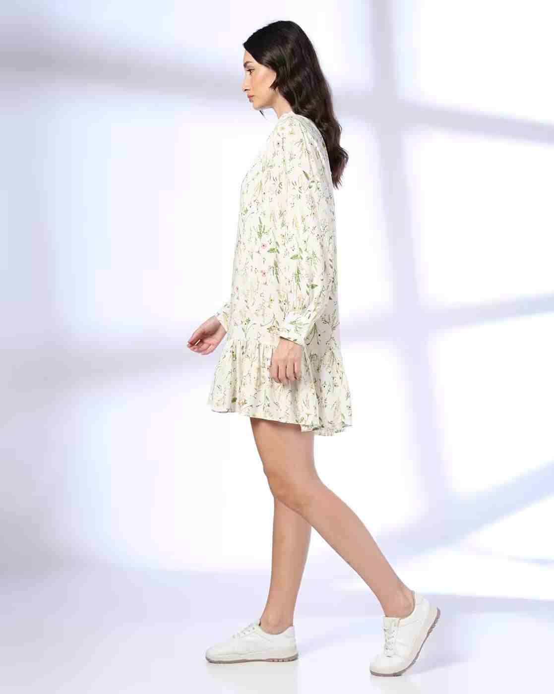 DNMX | Women Floral Print Tiered Dress|1