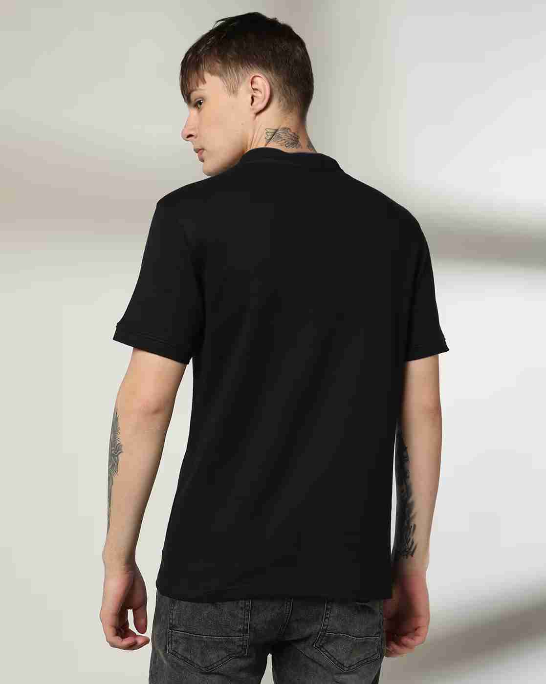 DNMX | Men Regular Fit Henley T-Shirt|2