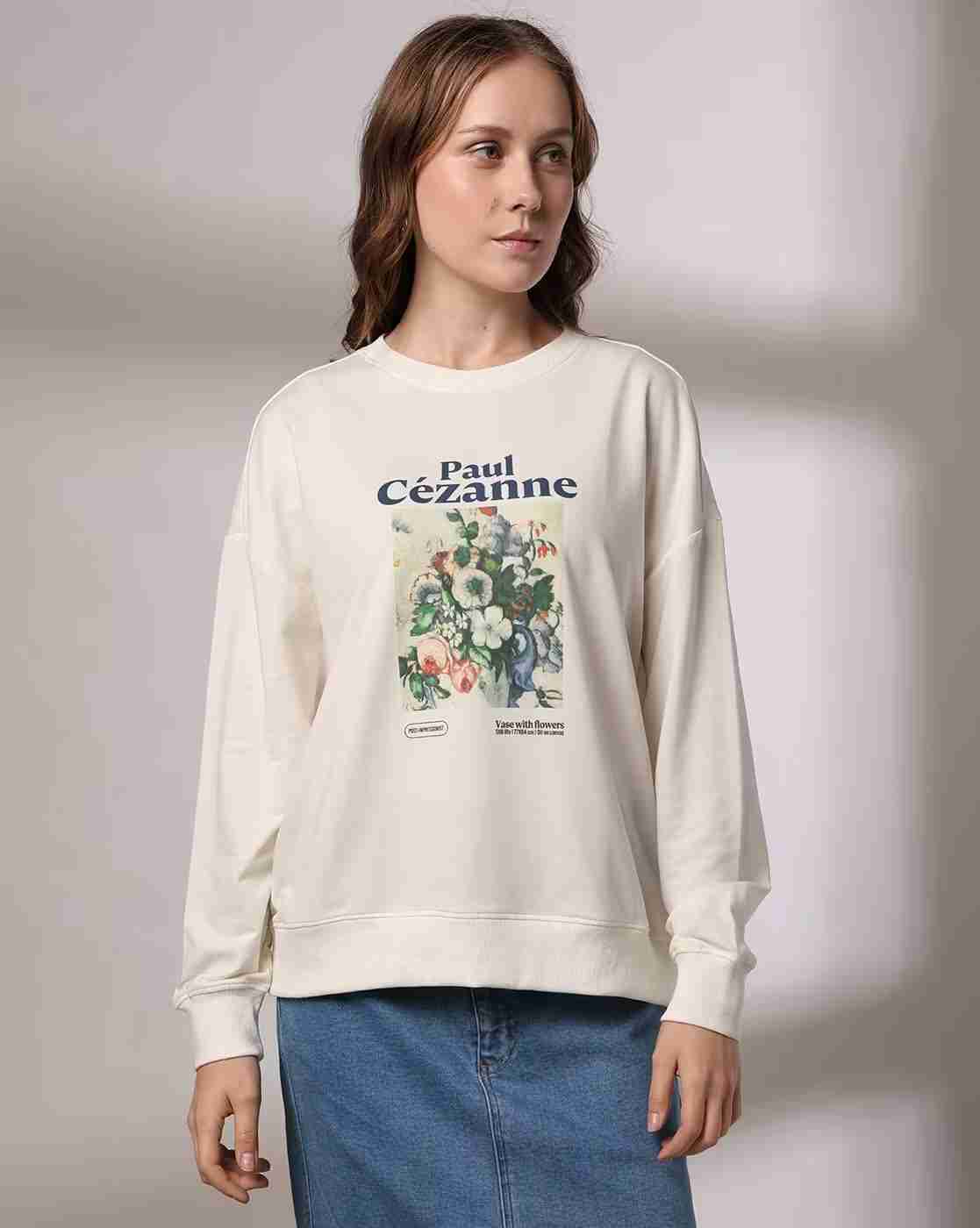 DNMX | Women Graphic Print Relaxed Fit Round-Neck T-Shirt|3