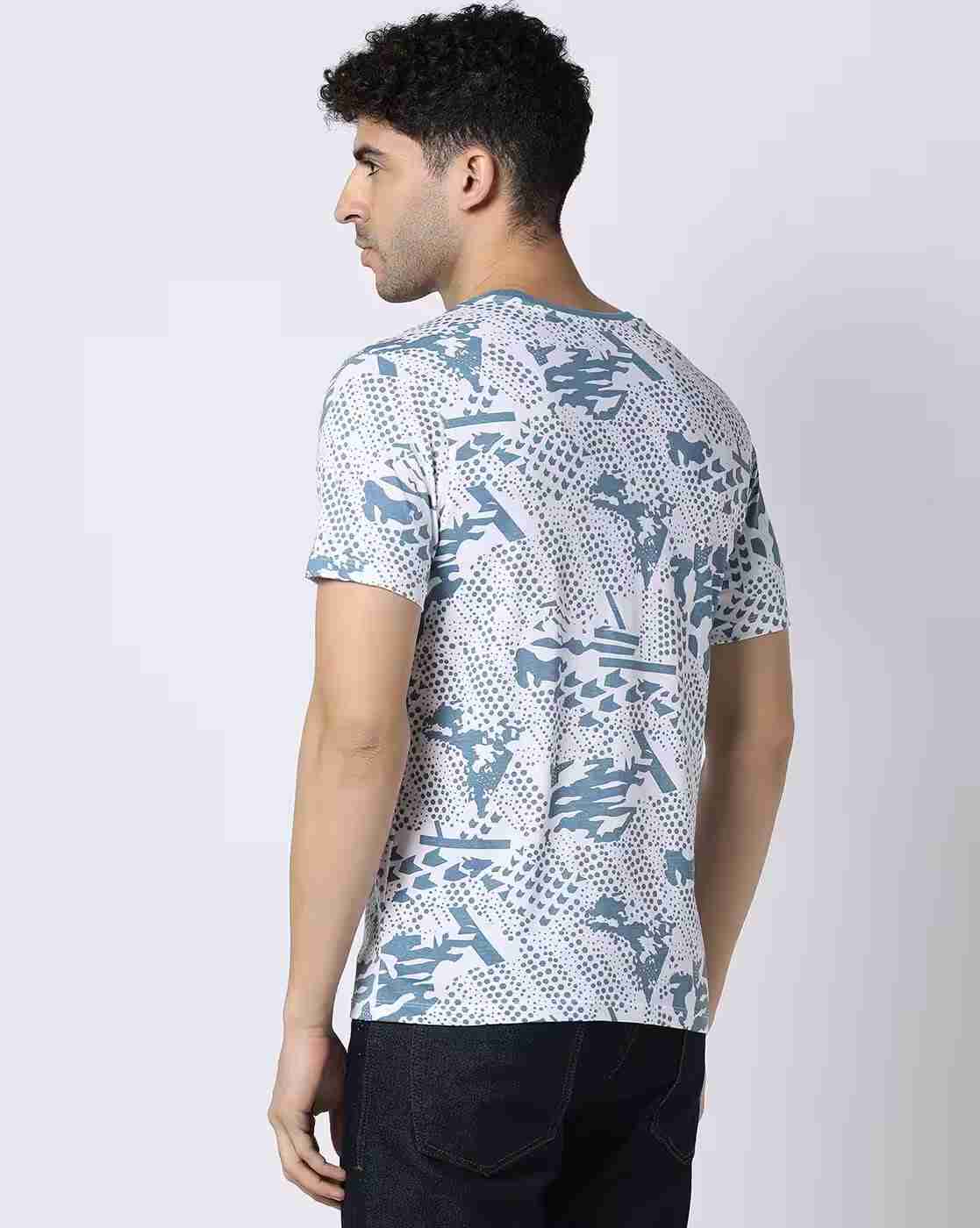 DNMX | Men Printed Regular Fit Crew-Neck T-Shirt|2