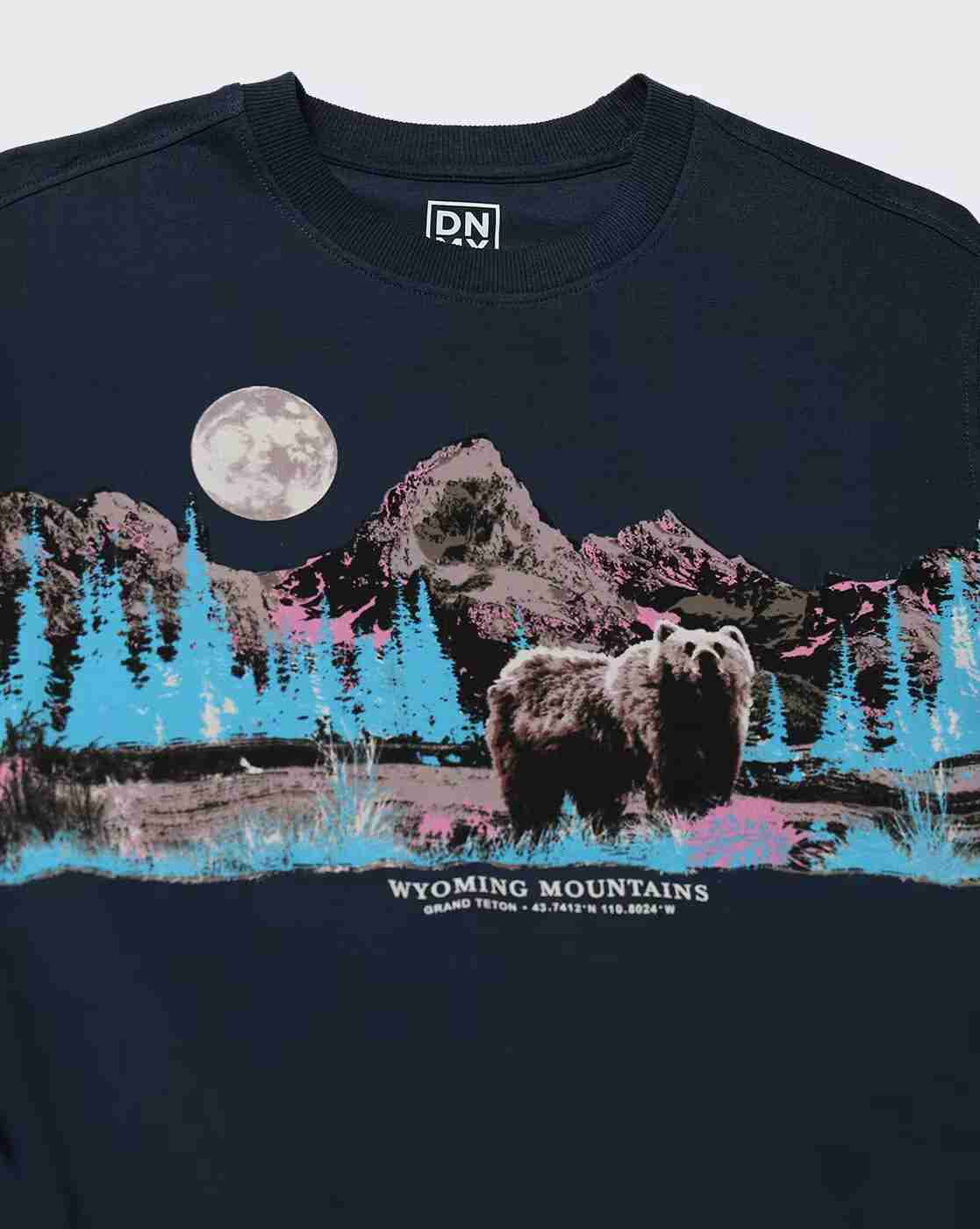 DNMX | Men Graphic Print Regular Fit Crew-Neck Sweatshirt|5