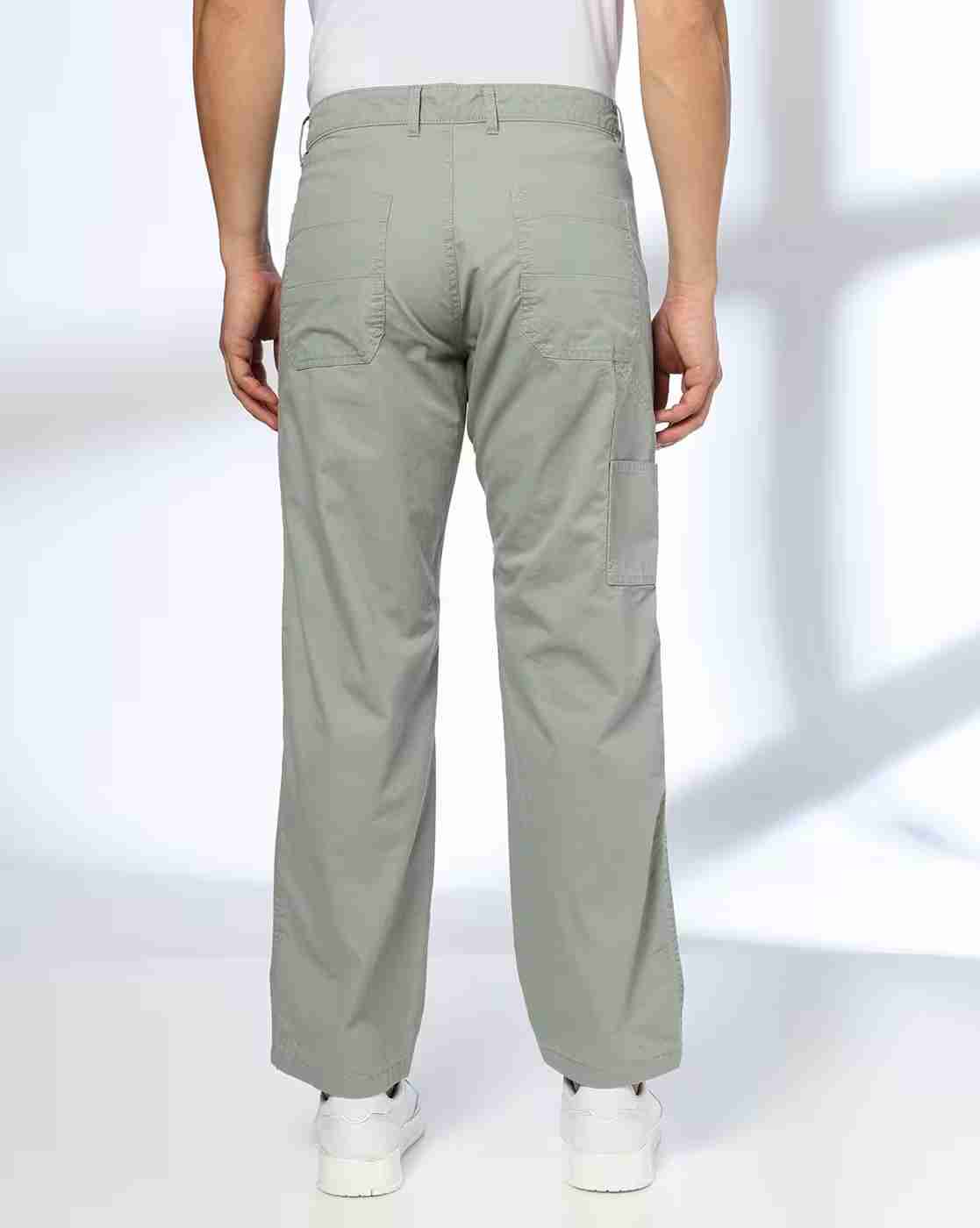 DNMX | Men Carpenter Loose Fit Cotton Cargo Pants|2