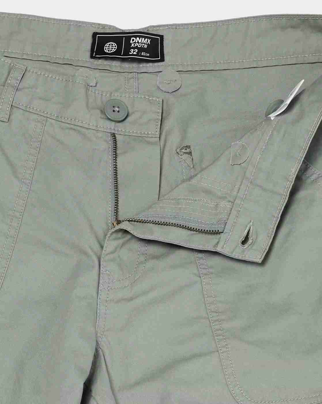 DNMX | Men Carpenter Loose Fit Cotton Cargo Pants|4