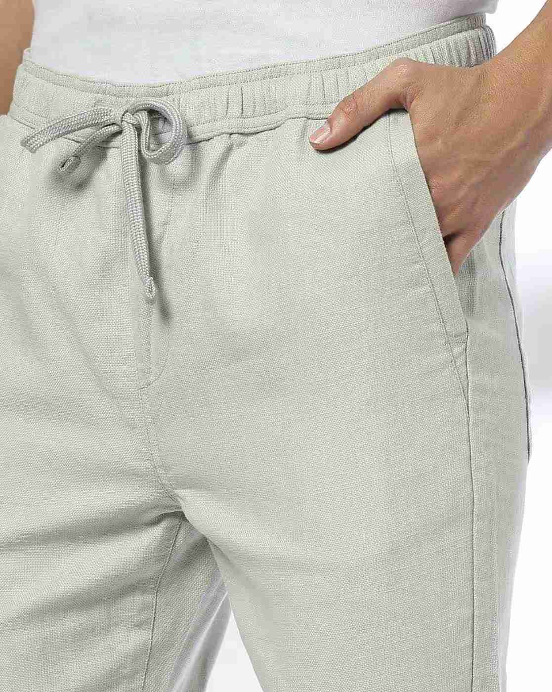 DNMX | Men Slim Fit Flat-Front Trousers|3