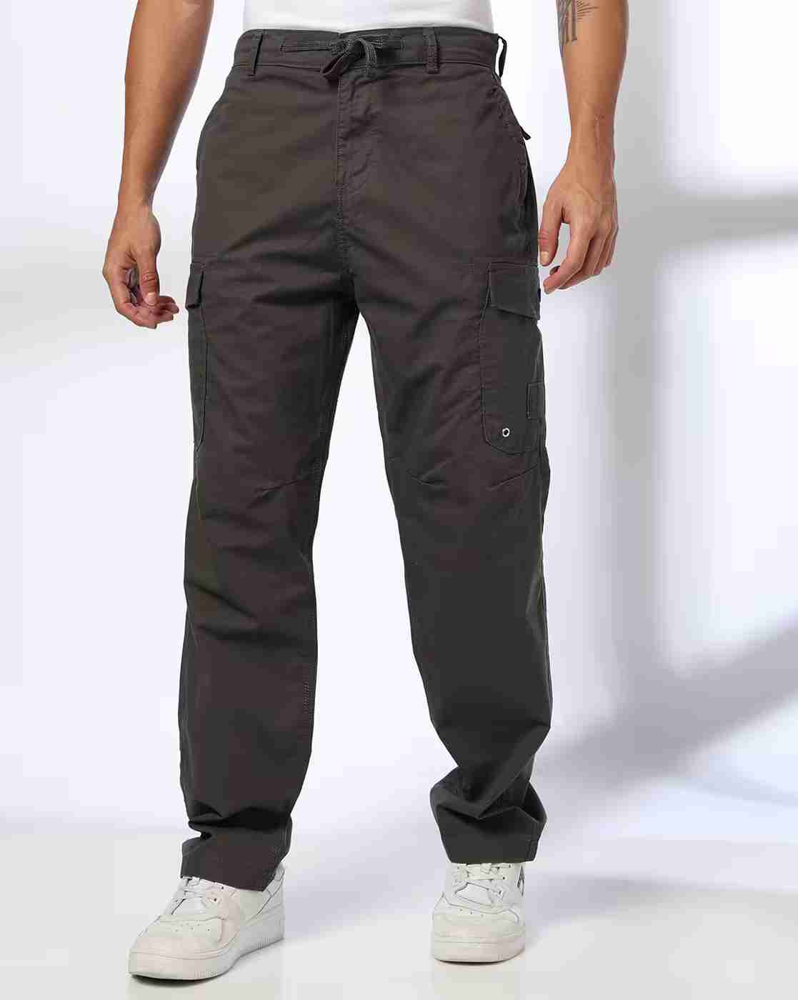 DNMX | Men Slim Fit Cargo Trousers|0