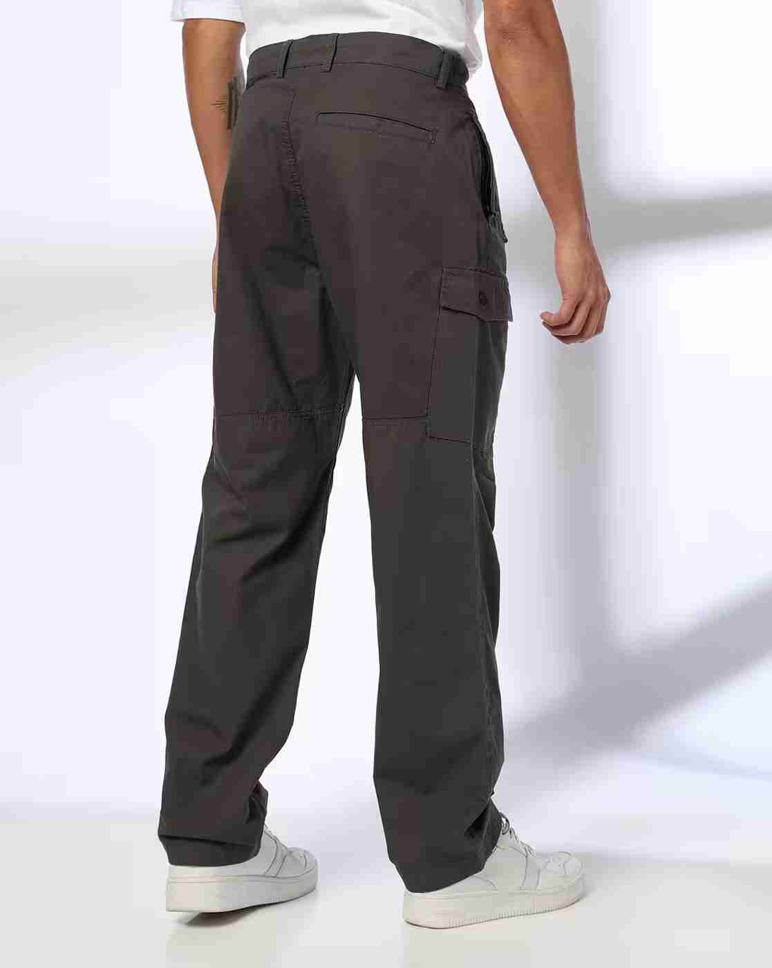 DNMX | Men Slim Fit Cargo Trousers|2
