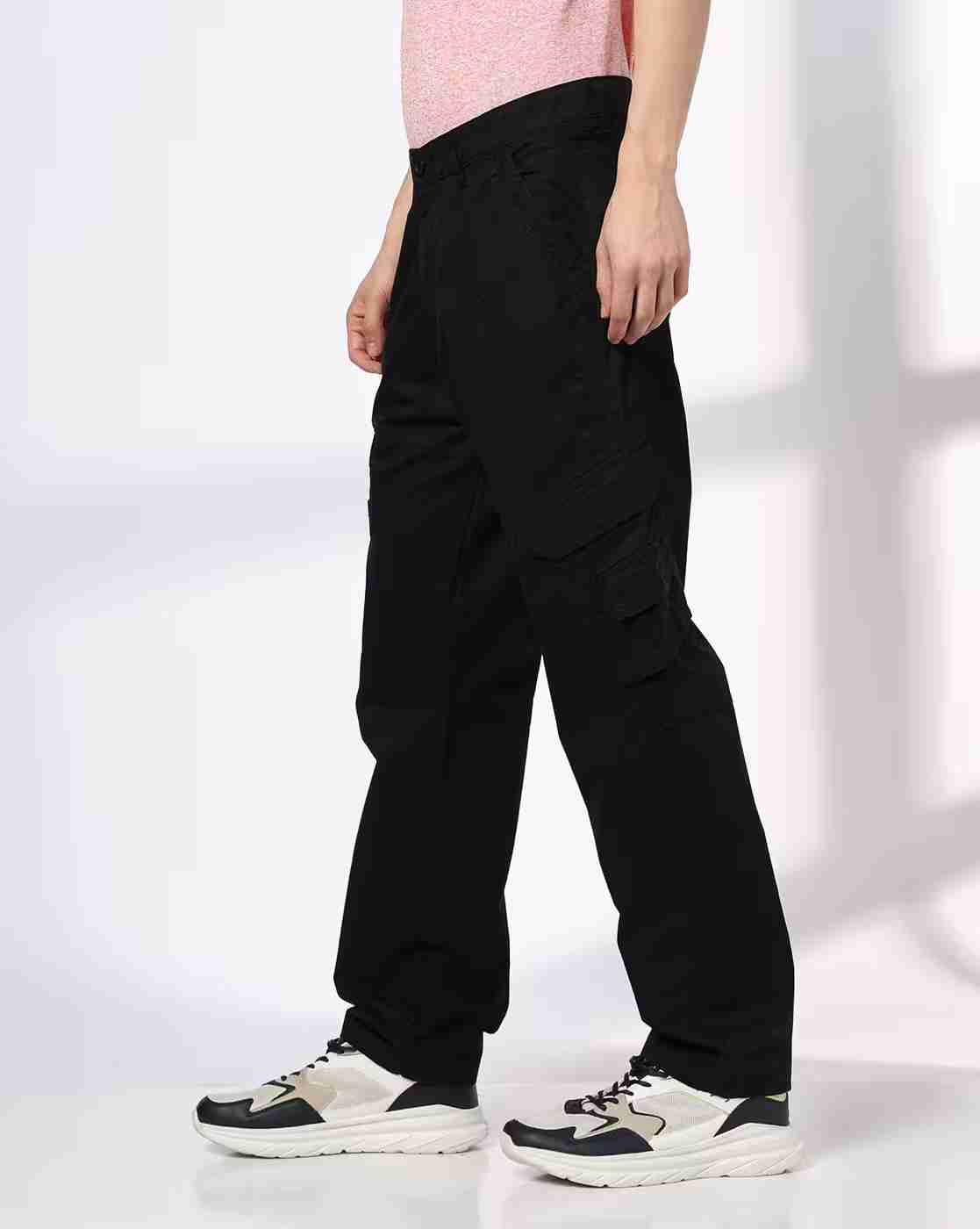 DNMX | Men Cargo-Pockets Loose Fit Trousers