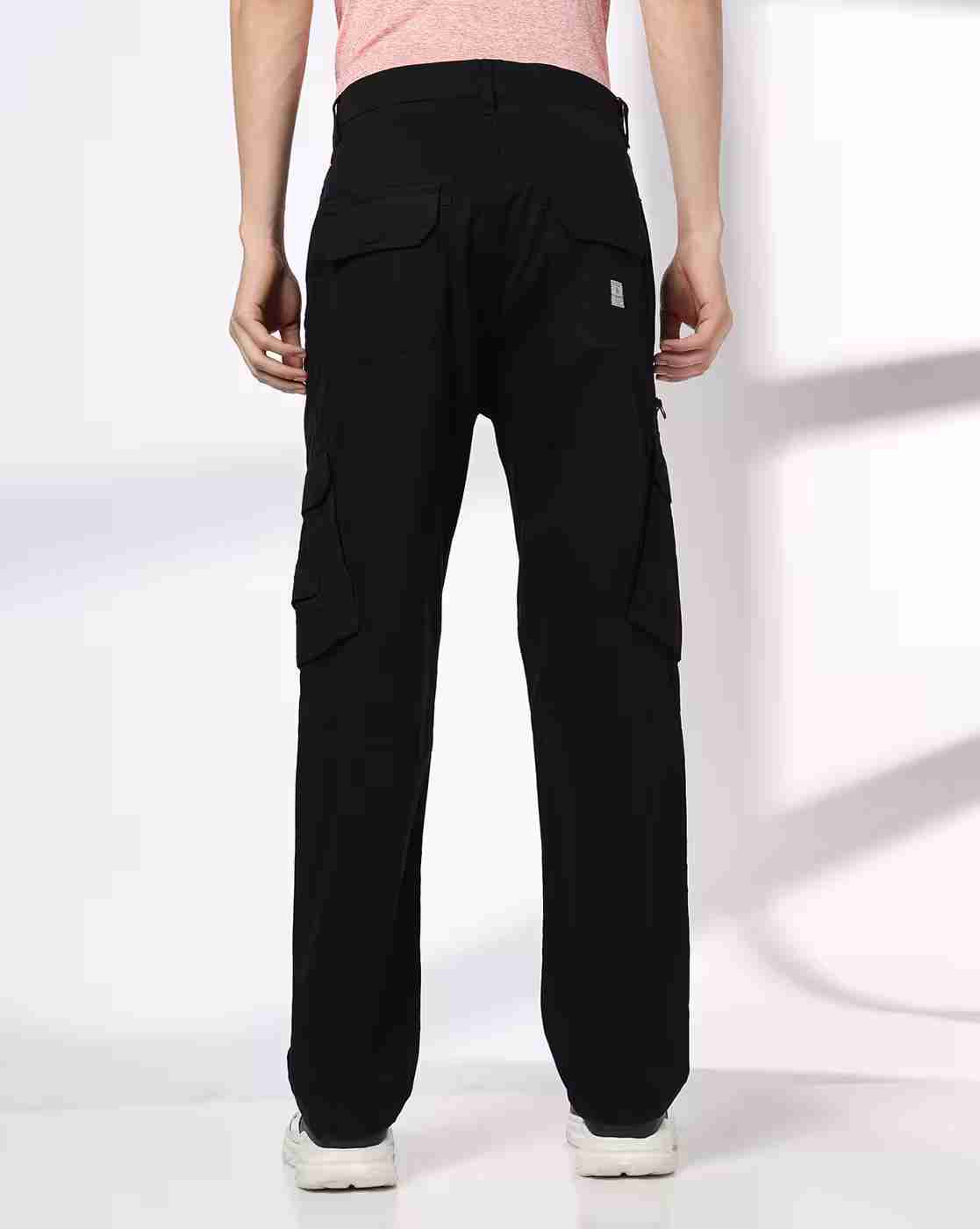 DNMX | Men Cargo-Pockets Loose Fit Trousers|2