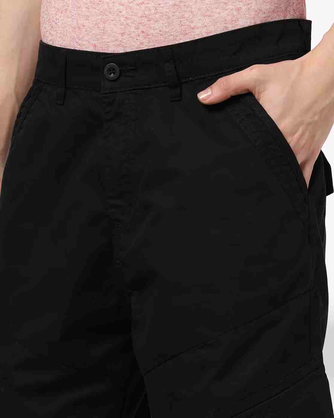 DNMX | Men Cargo-Pockets Loose Fit Trousers|3