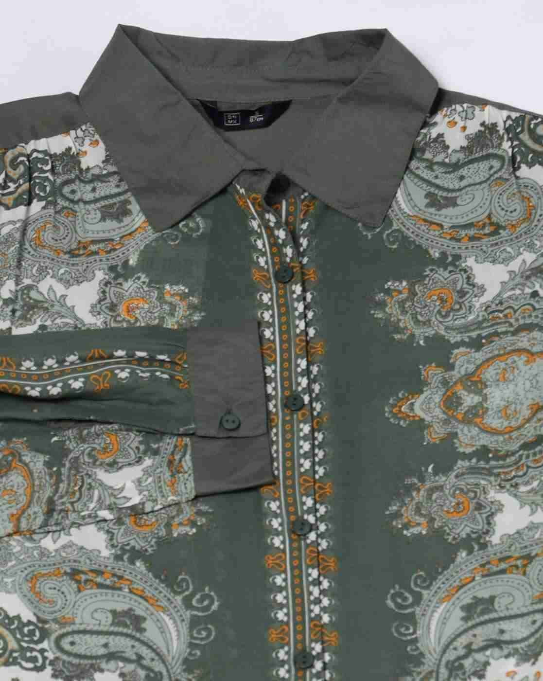 DNMX | Women Paisley Print Relaxed Fit Shirt|4