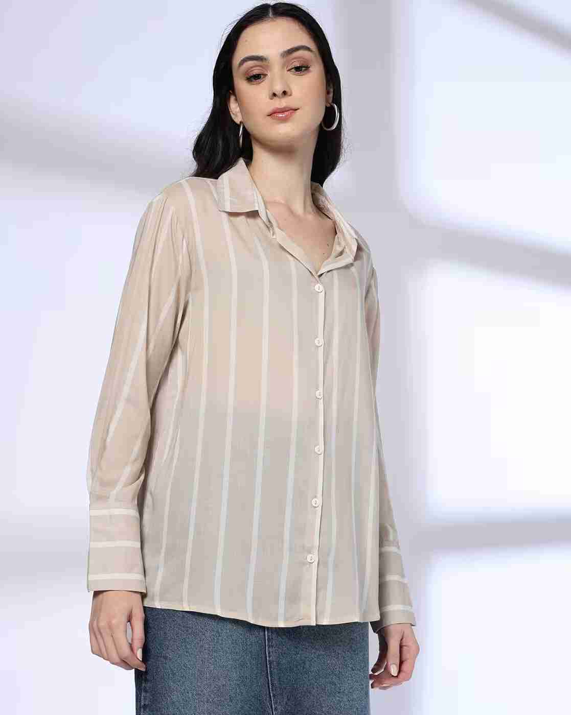DNMX | Men Striped Relaxed Fit Shirt|0