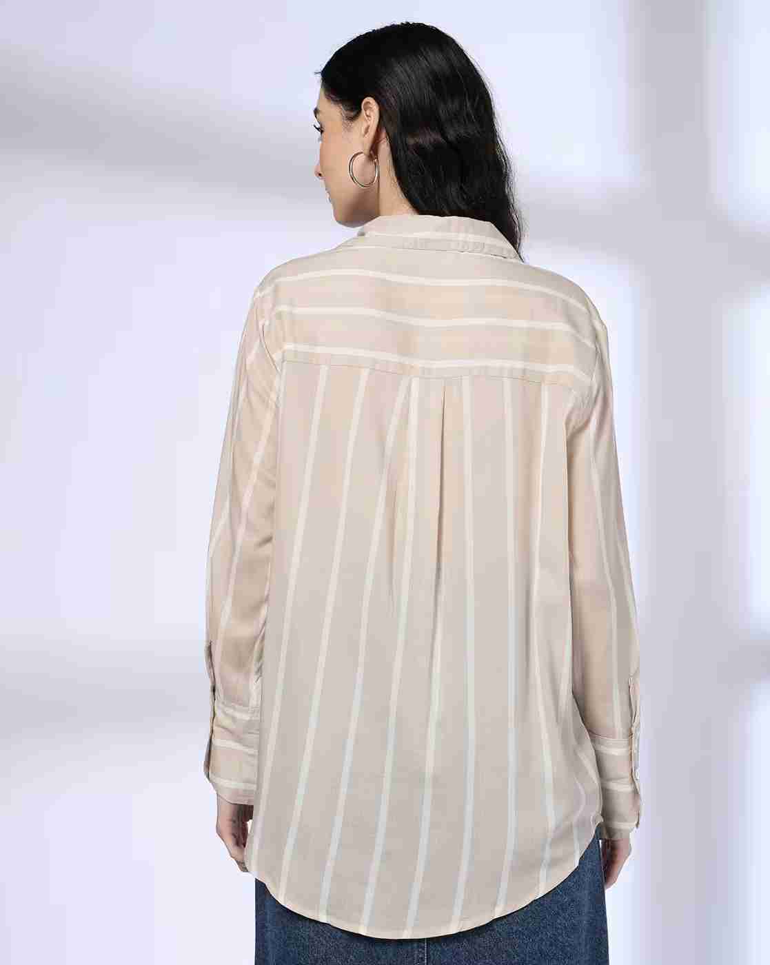DNMX | Men Striped Relaxed Fit Shirt|2