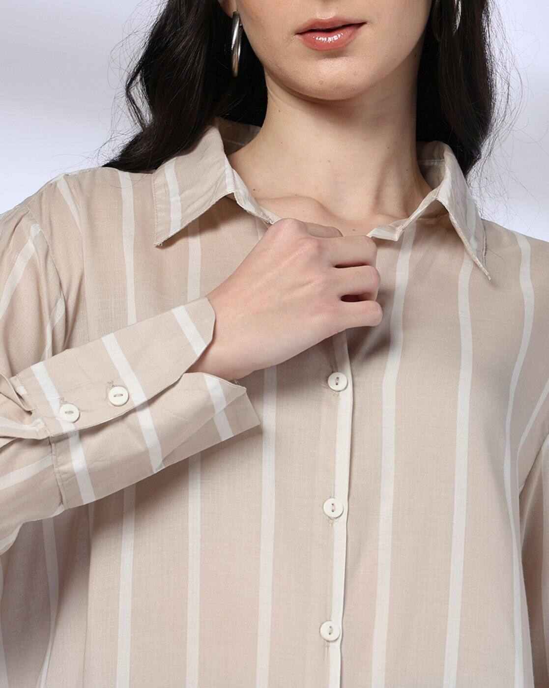 DNMX | Men Striped Relaxed Fit Shirt|3