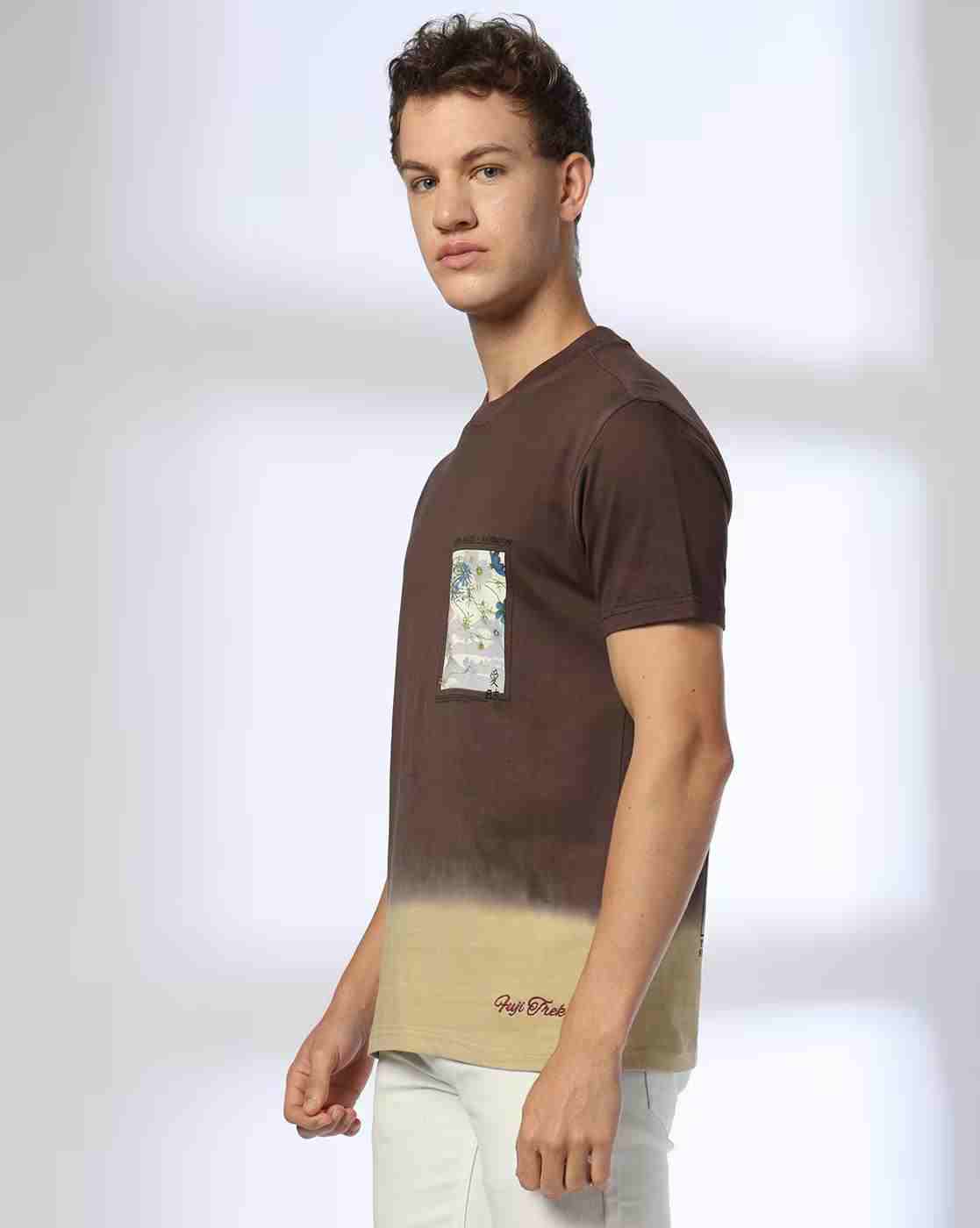 DNMX | Men Graphic Print Regular Fit Crew-Neck T-Shirt|2