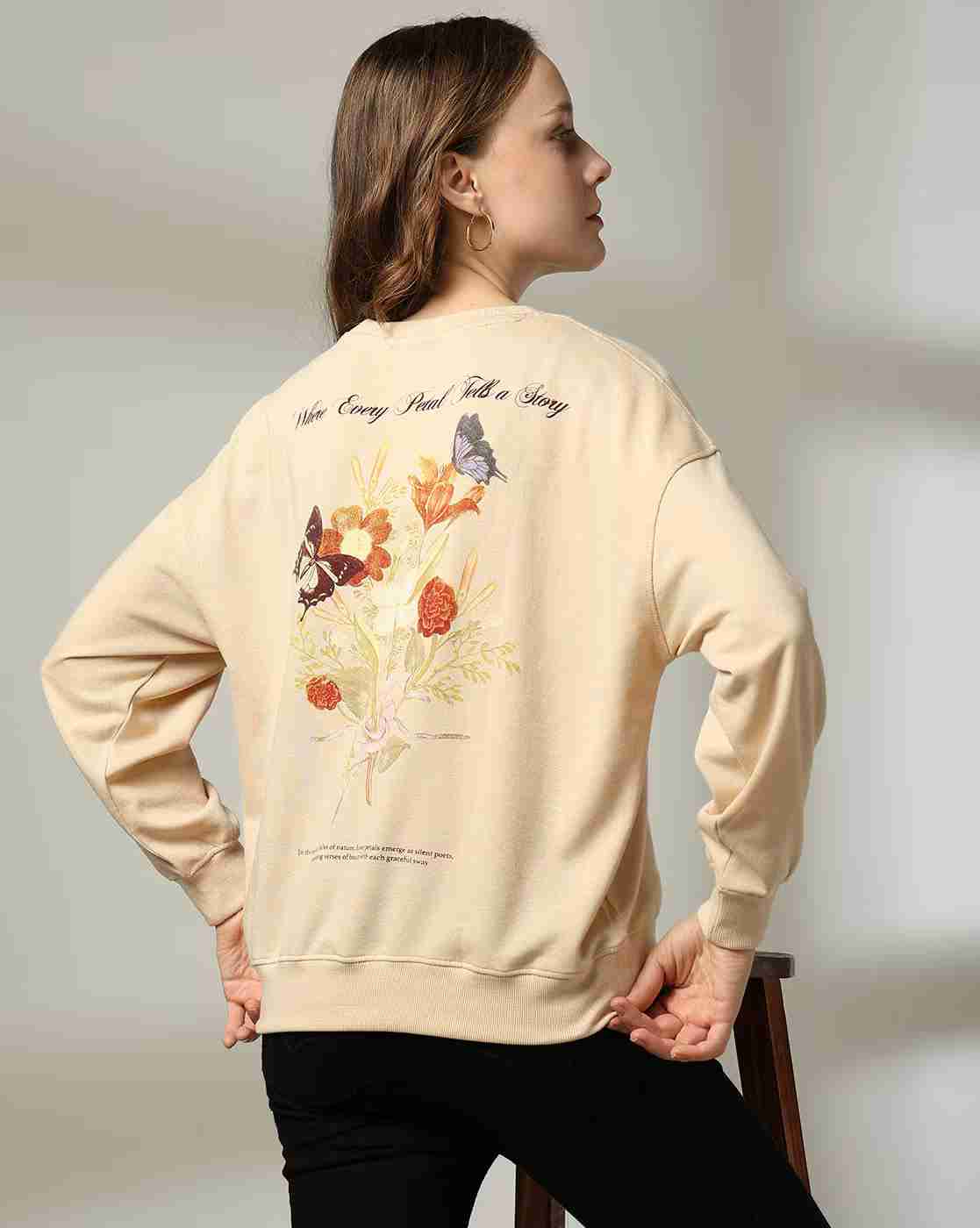 DNMX | Women Graphic Print Relaxed Fit Sweatshirt|0