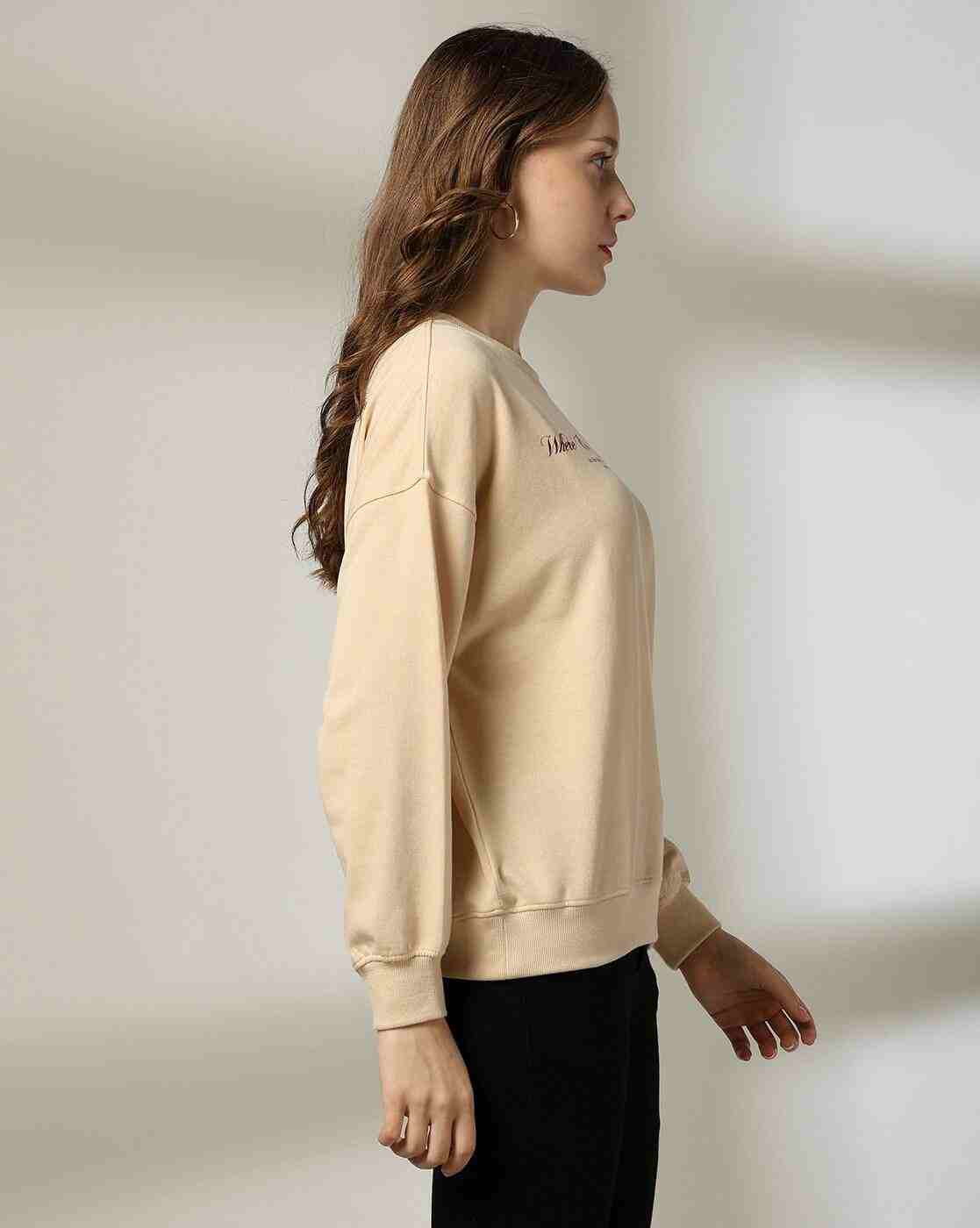 DNMX | Women Graphic Print Relaxed Fit Sweatshirt|1