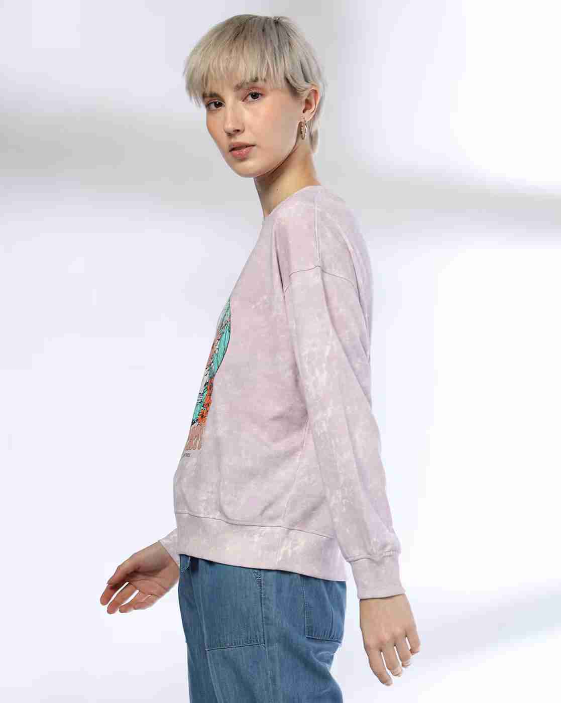 DNMX | Women Graphic Print Relaxed Fit Sweatshirt|1